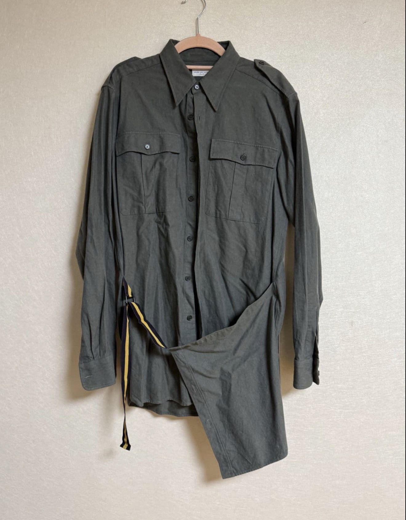 Dries Van Noten Dries Van Noten FW15 Runway Drape Shirts jacket Size US M / EU 48-50 / 2 - 1 Thumbnail