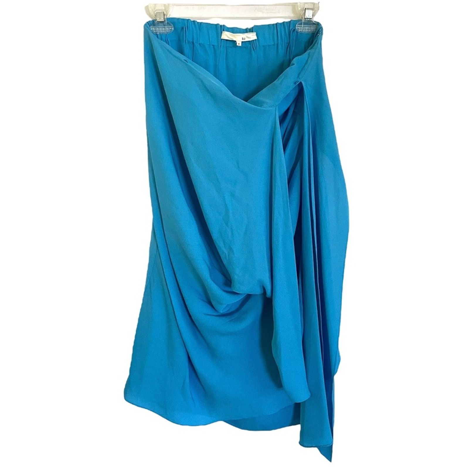 3.1 Phillip Lim 3.1 Phillip Lim Silk Blue Draped Strapless Mini Dress AW07 Size M / US 6-8 / IT 42-44 - 2 Thumbnail