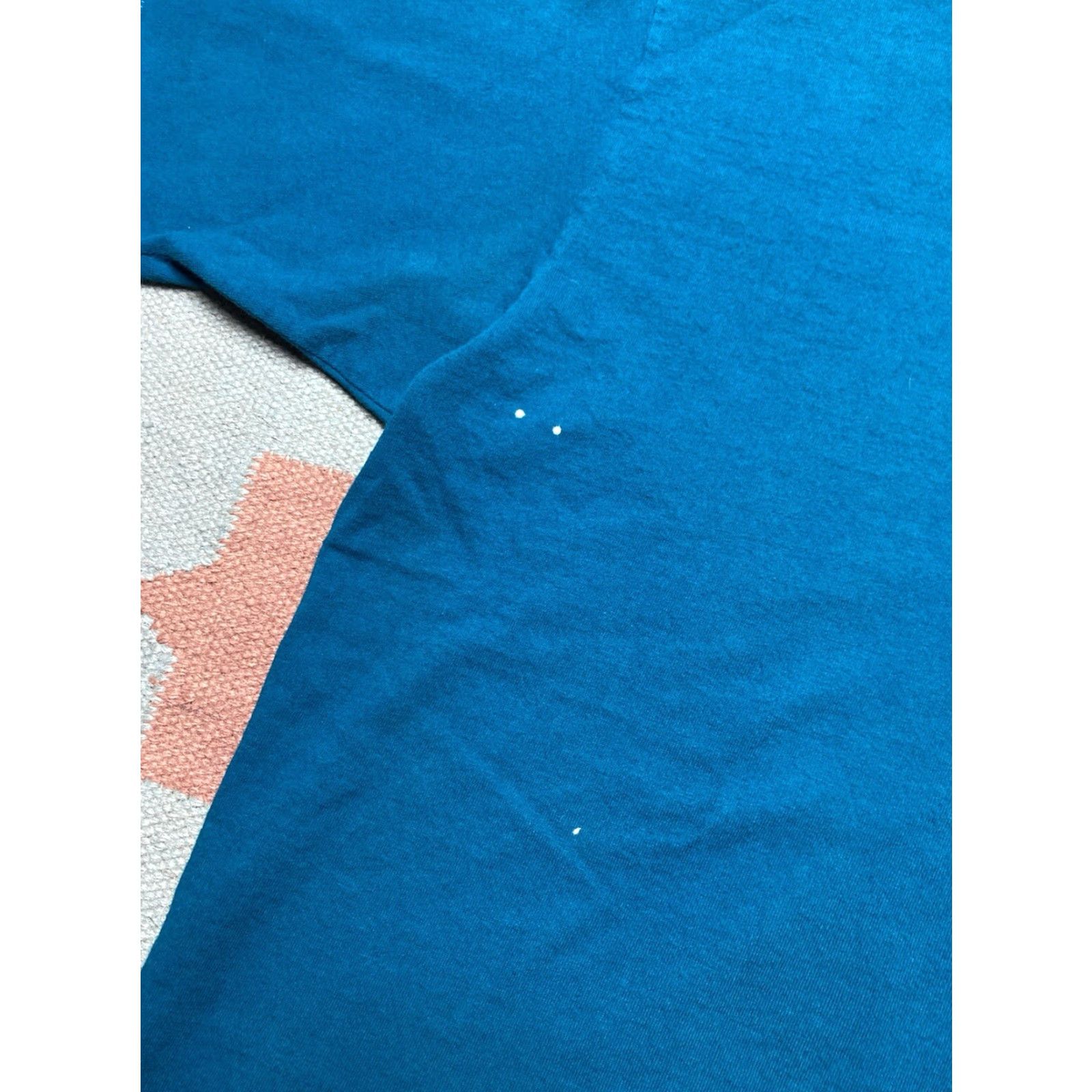 Fruit Of The Loom VINTAGE 90s Fruit of the Loom T-Shirt Teal Blue Cotton XL Single Stitch Men Gross? Size US XL / EU 56 / 4 - 2 Thumbnail