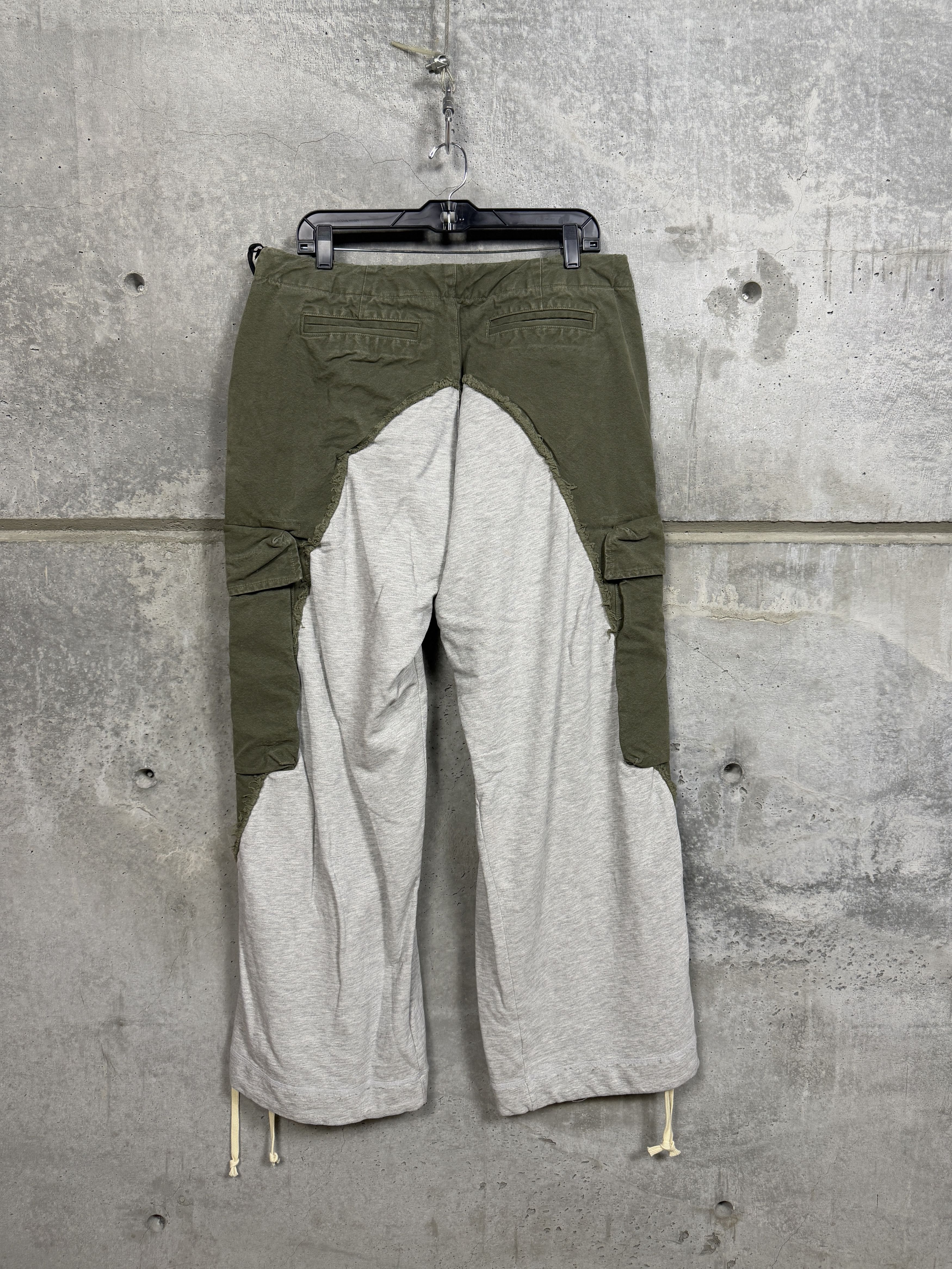 Greg Lauren Greg Lauren Army/ Heather Wide Leg Pants Size US 34 / EU 50 - 6 Thumbnail