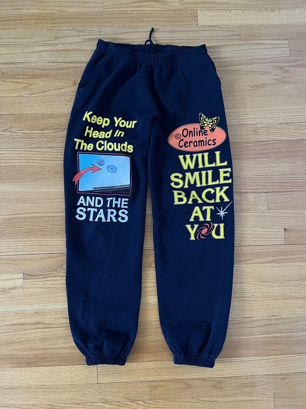 image of Online Ceramics Printed Sweatpants in Navy, Men's (Size 32)
