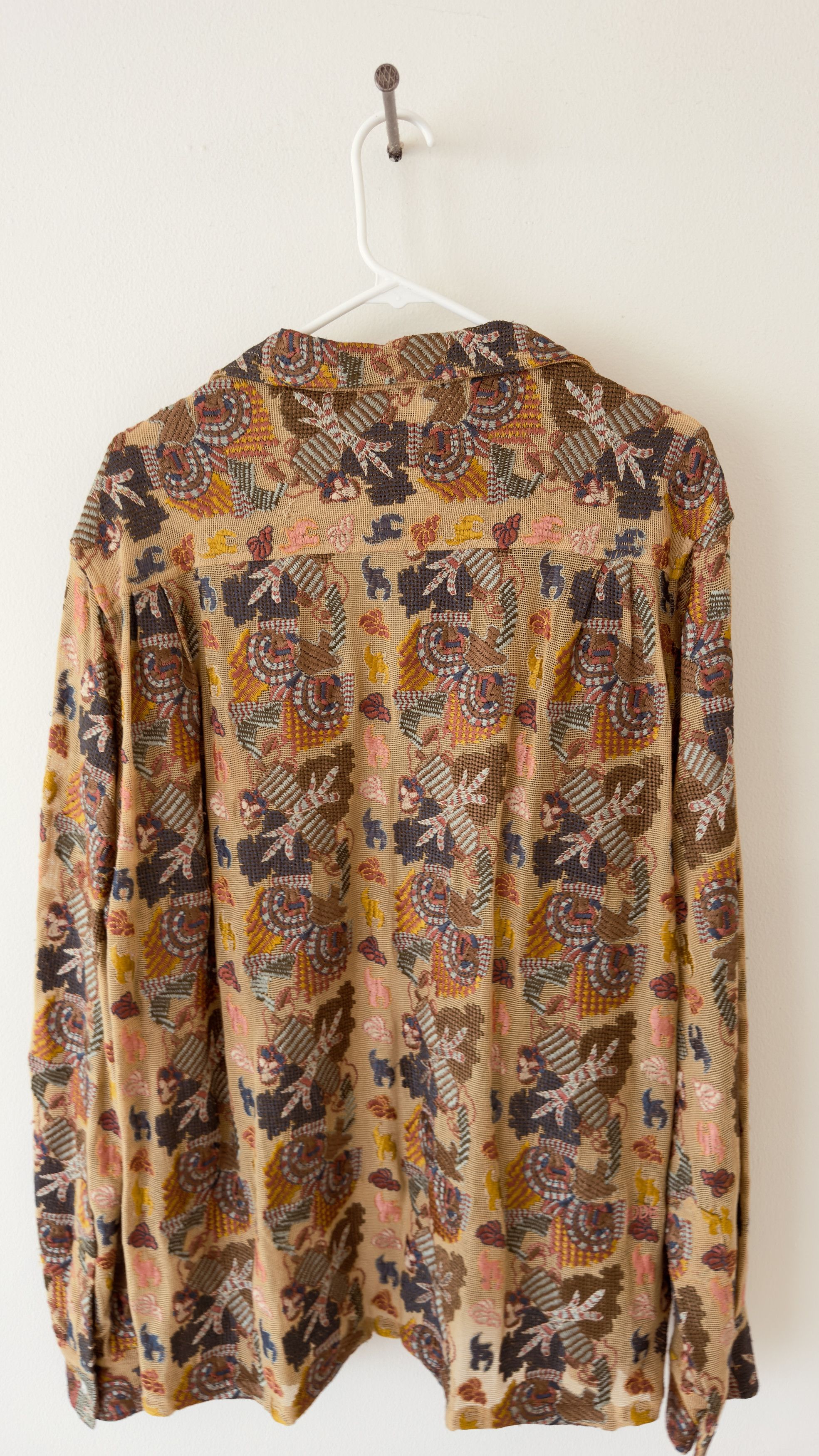 Bode Embroidered Camp Collar Shirt Size US XL / EU 56 / 4 - 2 Thumbnail