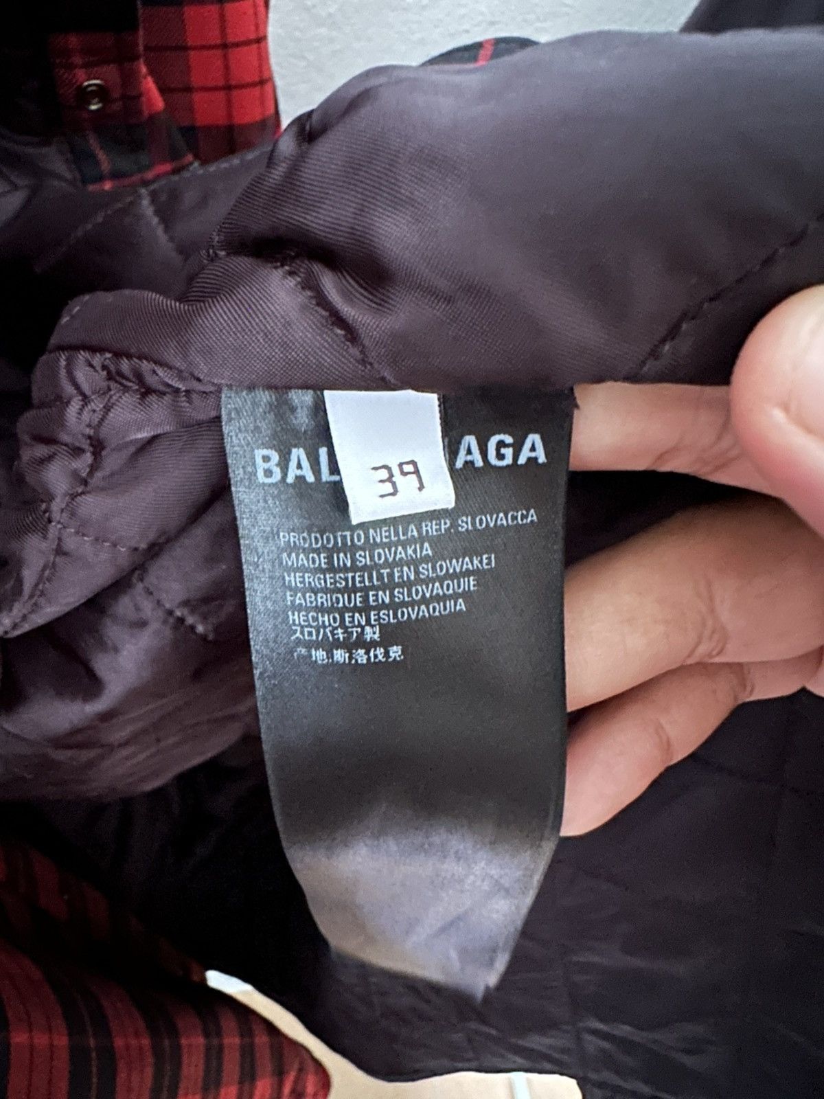 Balenciaga Balenciaga FW2020 Quilted Flannel/Shirt Size US L / EU 52-54 / 3 - 11 Thumbnail