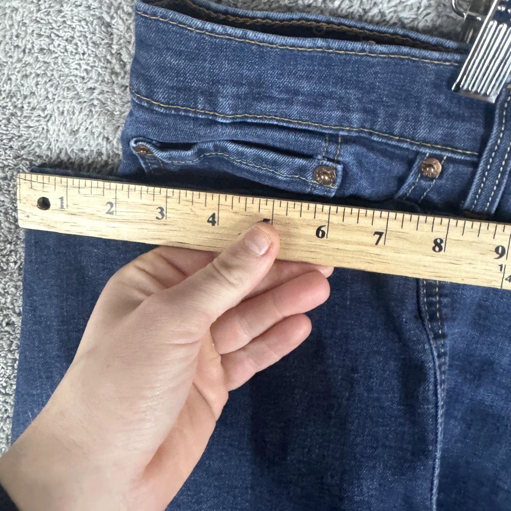 Levi's Levi's 541 Jeans Mens 50x28 Blue Athletic Tapered Denim Dark Wash Big & Tall Jeans Size US 34 / EU 50 - 6 Thumbnail