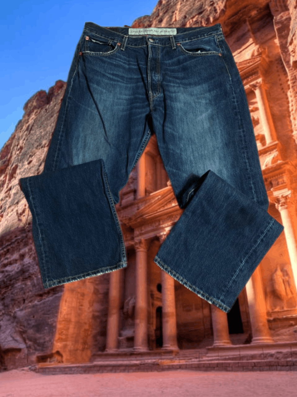 Levi's × Vintage Crazy y2k faded light wash Levi’s 501 distressed denim jeans Size US 38 / EU 54 - 1 Thumbnail