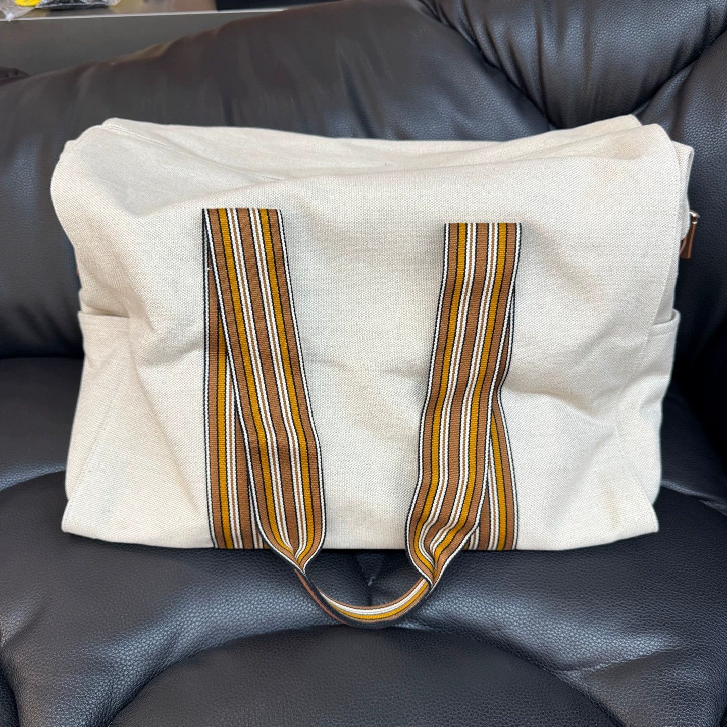 Loro Piana Loro Piana 99 New Canvas Tote Bag 47x24x31cm Size ONE SIZE - 3 Thumbnail