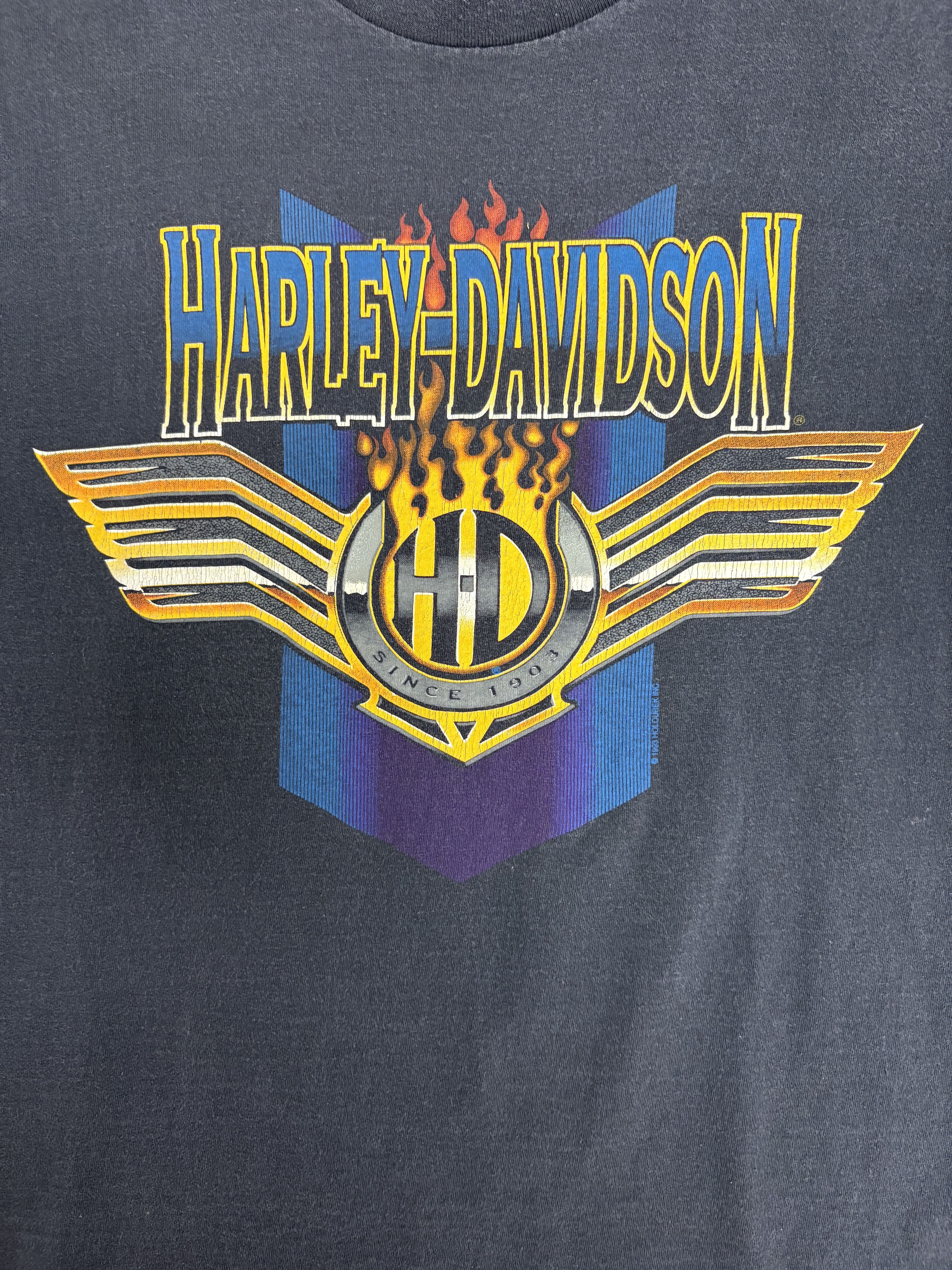 Harley Davidson Harley Davidson Oconomowoc, Wisconsin Vintage Tee Size US L / EU 52-54 / 3 - 2 Thumbnail