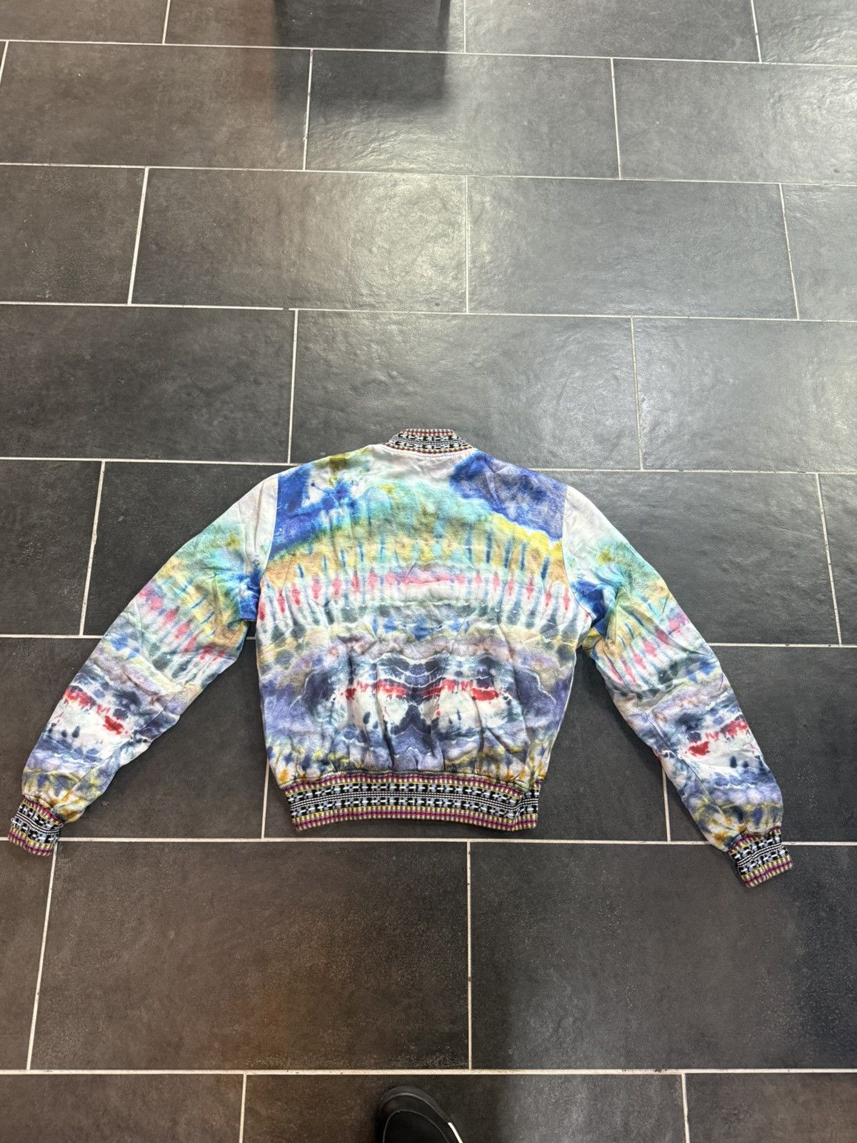 Amiri Amiri Tie Dye Bomber with Embroidered Cuffs Size US M / EU 48-50 / 2 - 2 Thumbnail