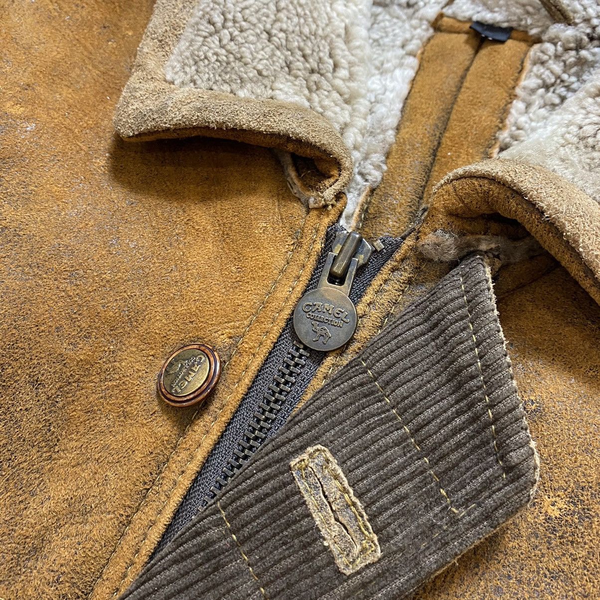 Camel × Japanese Brand × Vintage Vintage 90s Leather Camel Jacket Coat Y2K Avantgarde Retro Size US XL / EU 56 / 4 - 11 Thumbnail