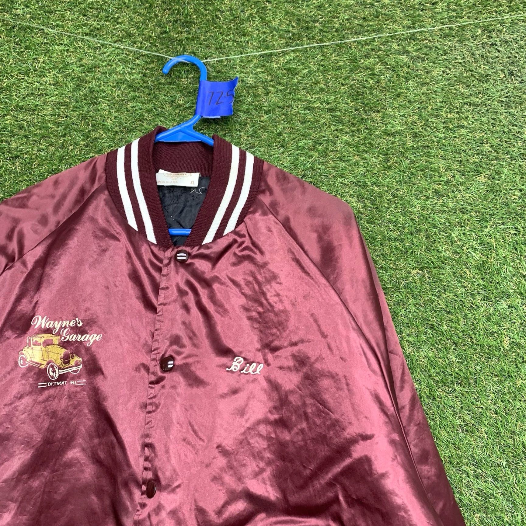 Garage VINTAGE Westark Satin Jacket Bomber Jacket 90s Mens XL Red Snap USA Made Includes Logo Theme 90s Mens XL Red Jacket Size US XL / EU 56 / 4 - 3 Thumbnail
