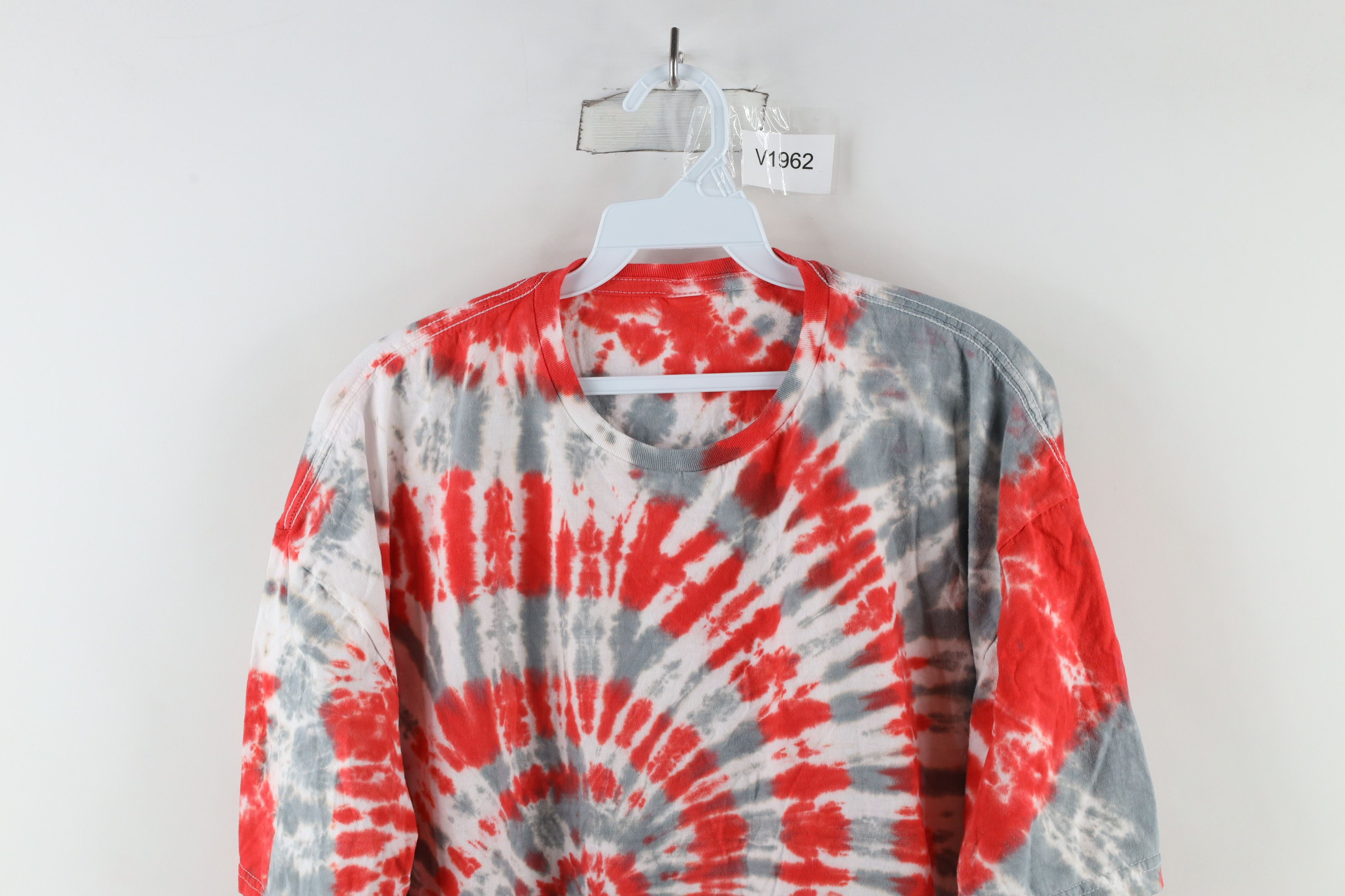 Vintage Vintage 90s Streetwear Tie Dye Swirl Short Sleeve T-Shirt Size US XL / EU 56 / 4 - 2 Thumbnail