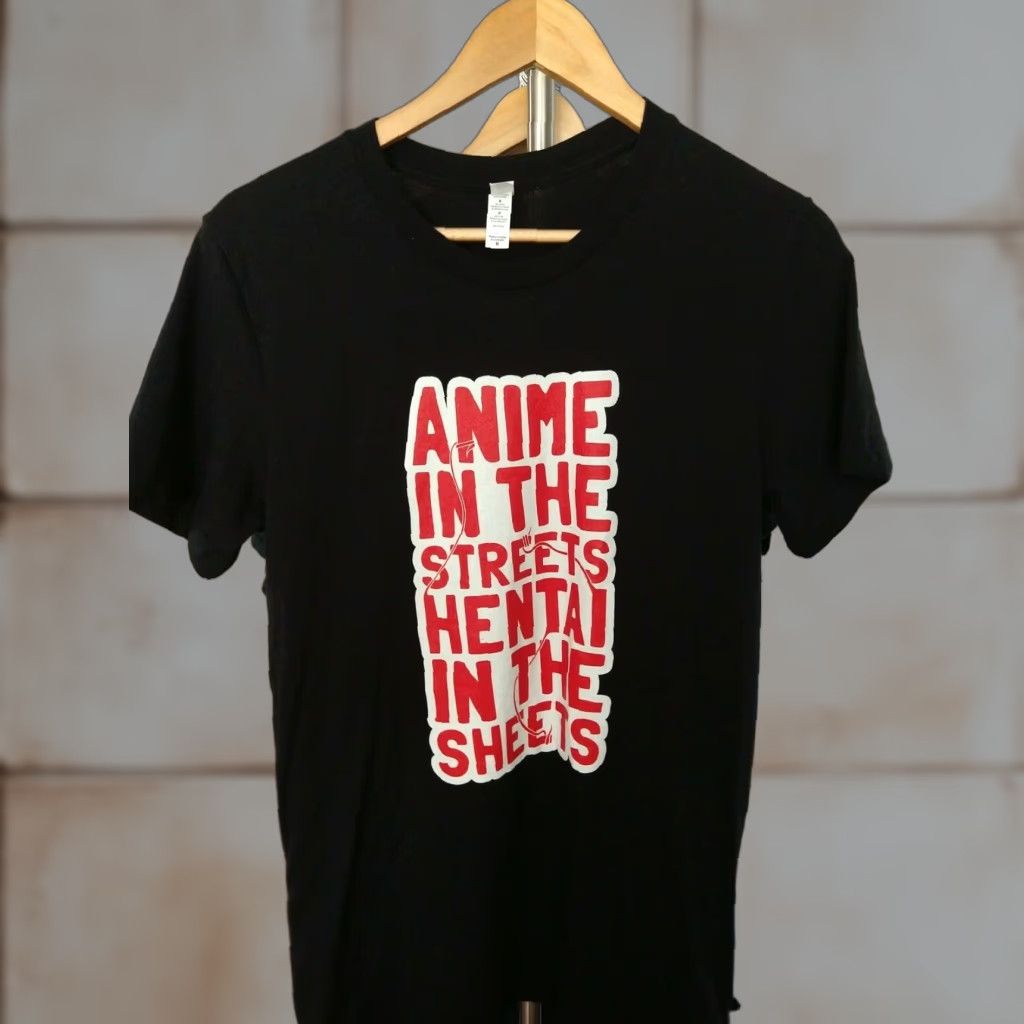 Vintage VINTAGE Canvas T-SHIRT Men Funny Anime Hentai Size M Black Short Sleeve Size US M / EU 48-50 / 2 - 1 Thumbnail
