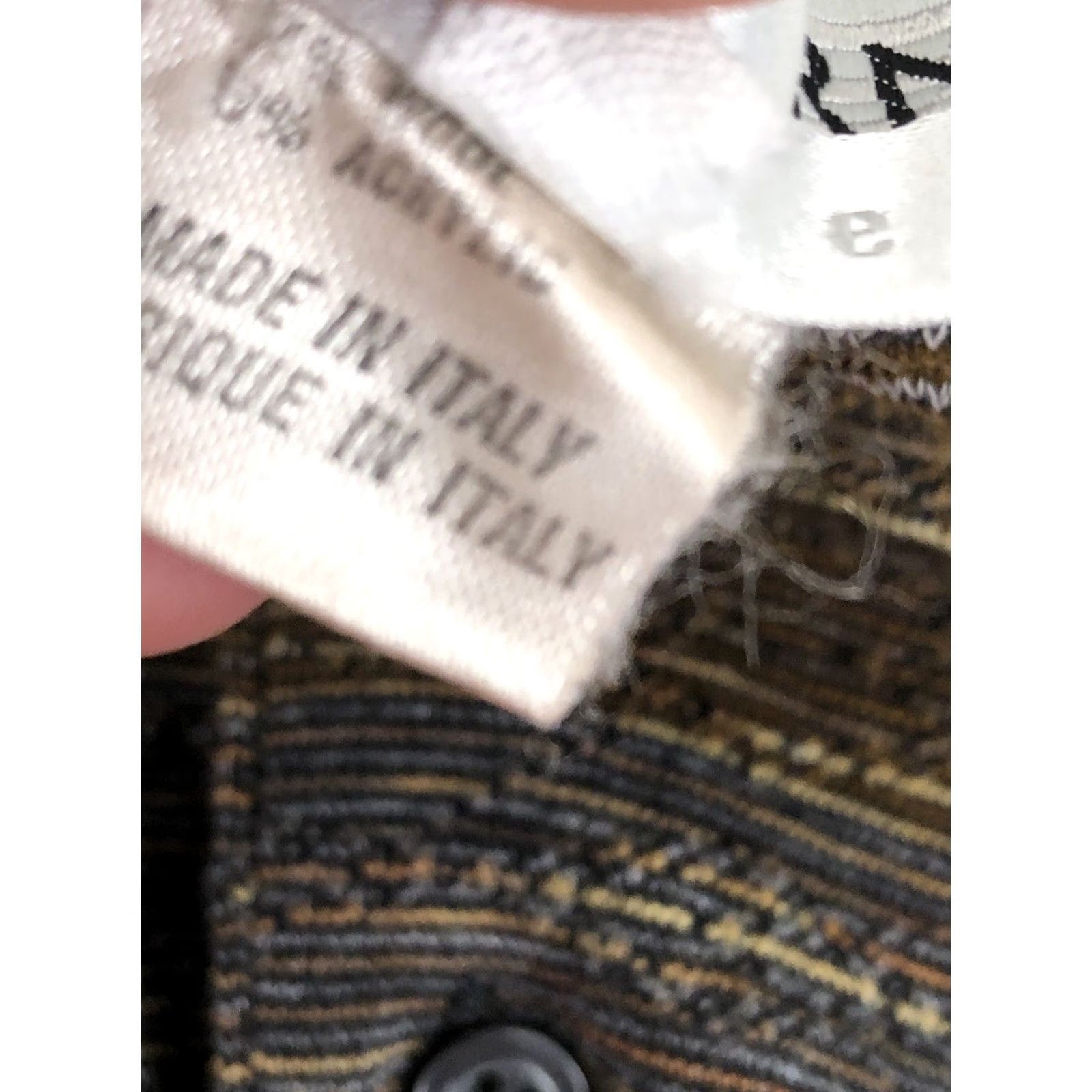 Vintage JHANE BARNES / ITALY - WOOL BLEND Textured Mens Md. Sweater Size US M / EU 48-50 / 2 - 6 Thumbnail