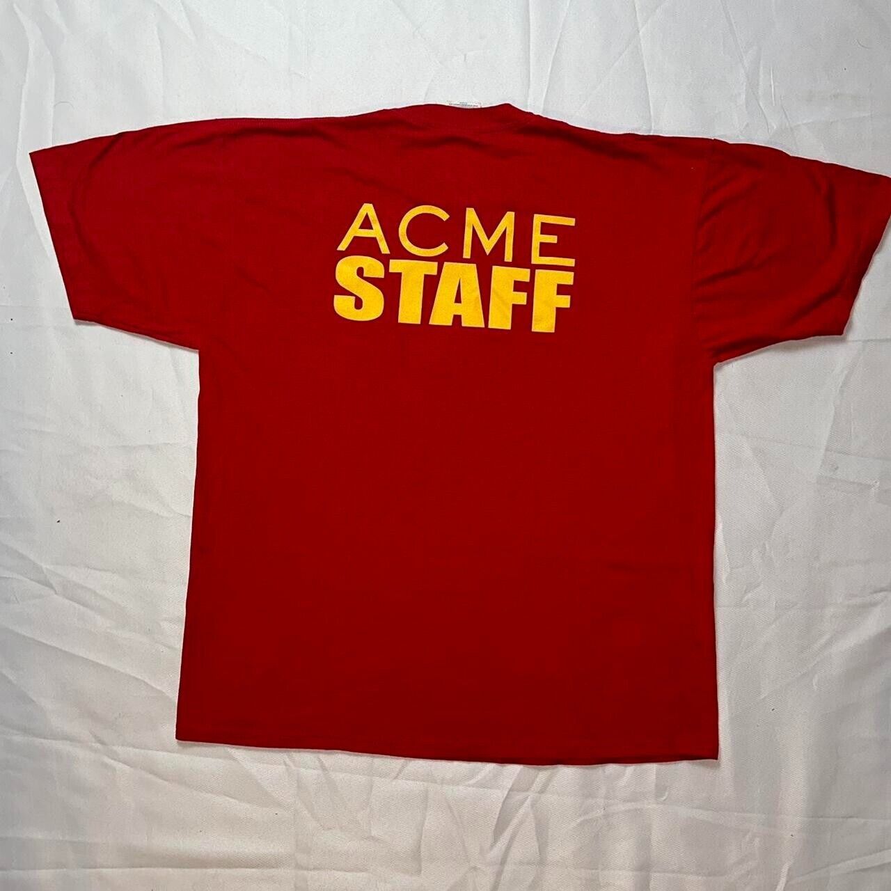 Vintage Vintage 2003 ACME STAFF Looney Tunes Back In Action Movie C Size US XL / EU 56 / 4 - 6 Thumbnail