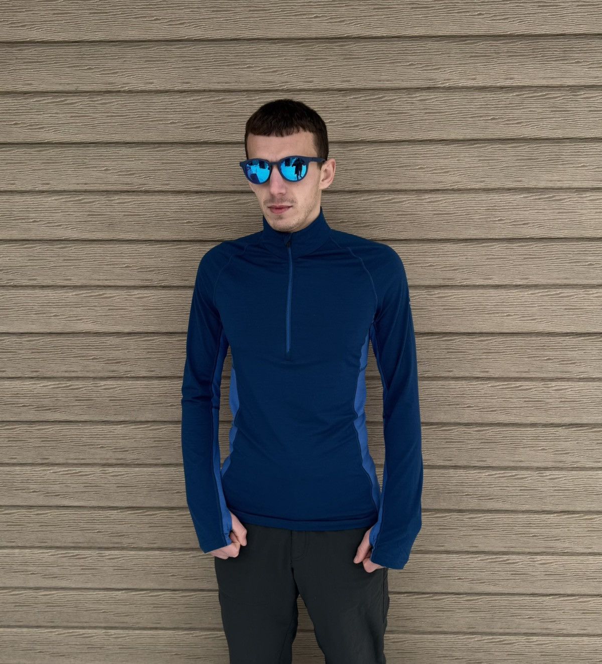 Icebreaker Icebreaker Merino Bodyfit Zone 1/4 Zip Base Layer MenS Wool Size US S / EU 44-46 / 1 - 2 Thumbnail