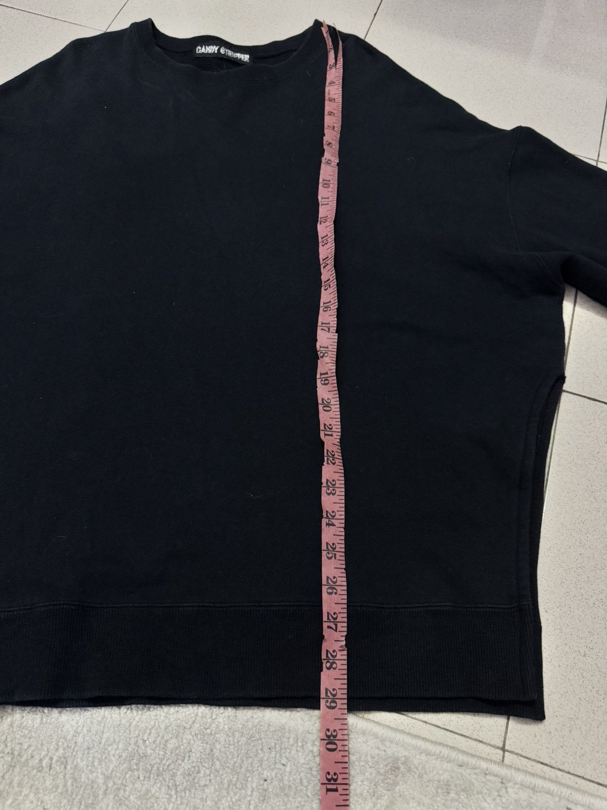 Japanese Brand CANDY STRIPPER OLD ENGLISH GOTHIC LONG SLEEVES SWEATER Size US M / EU 48-50 / 2 - 6 Thumbnail