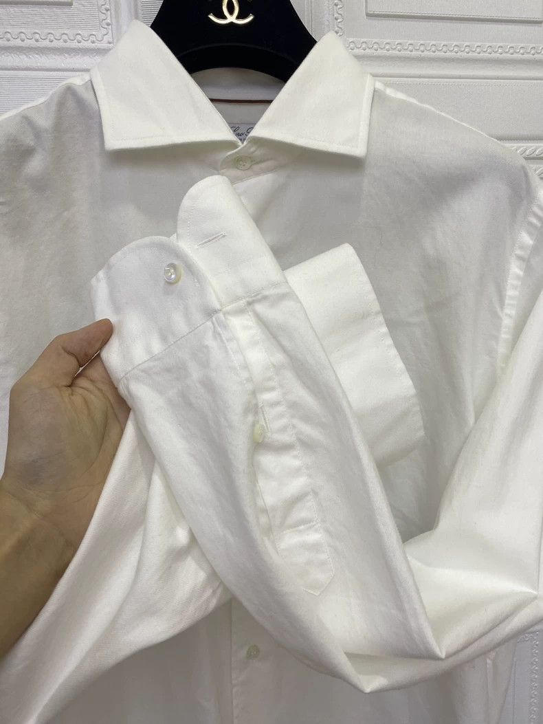 Loro Piana LORO PIANA size41 White shirt Size XS / US 0-2 / IT 36-38 - 2 Thumbnail