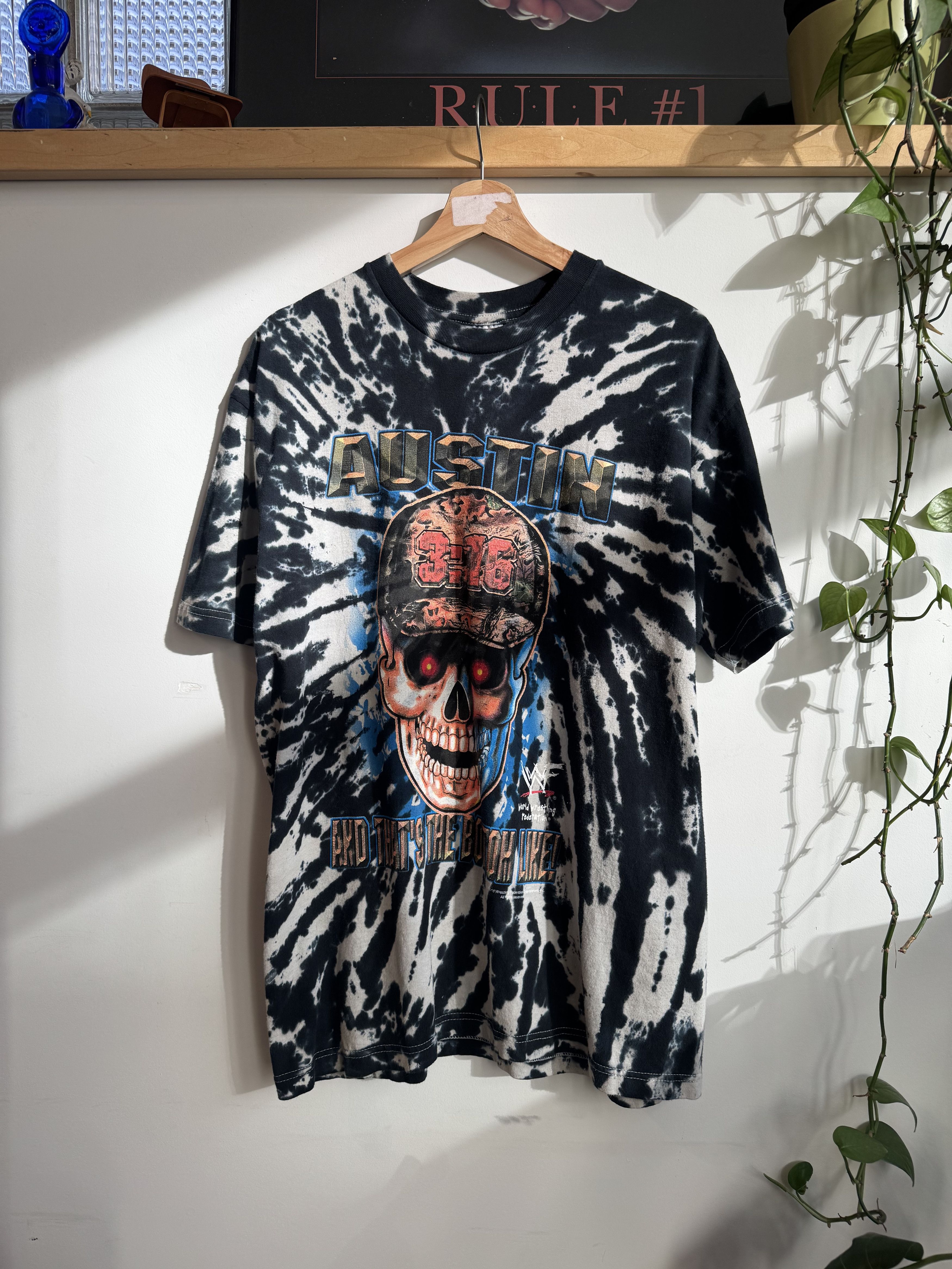 Vintage 1999 Stone Cold WWF Tie Dye Tshirt Size L Size US L / EU 52-54 / 3 - 1 Thumbnail
