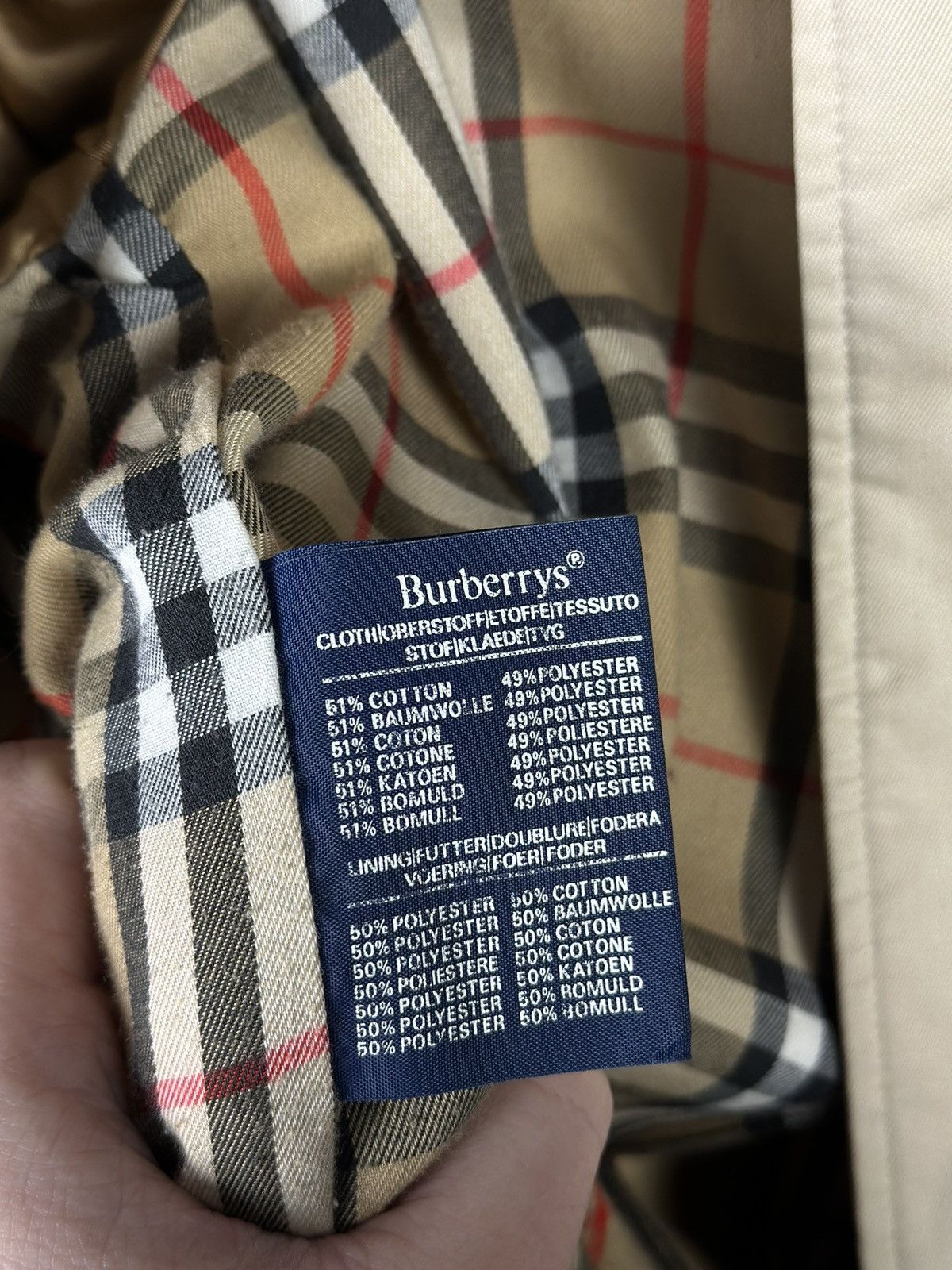 Burberry × Designer × Vintage Burberry's London Vintage Nova Check Beige Trench Coat Men's Size US L / EU 52-54 / 3 - 9 Thumbnail