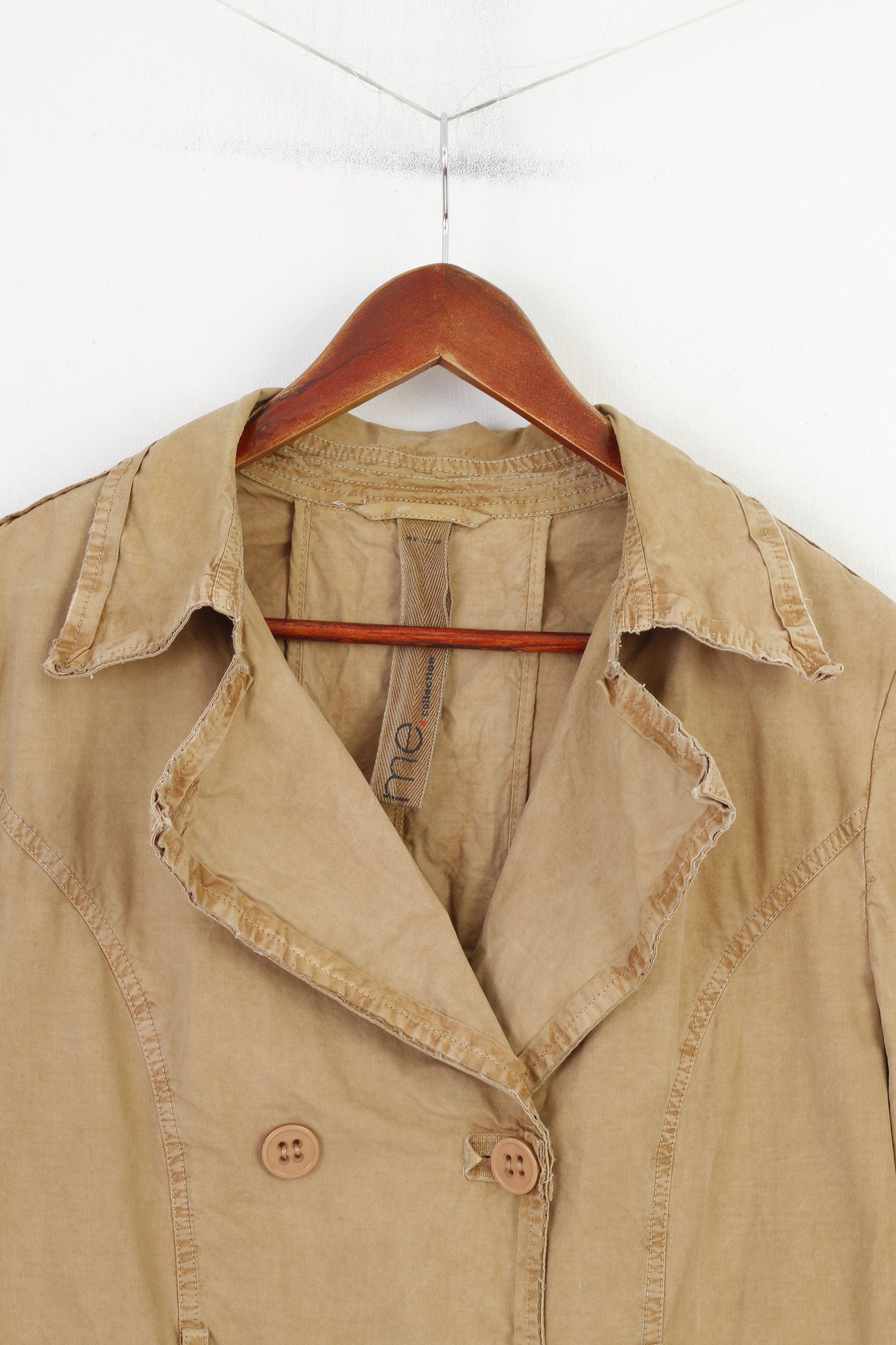 Vintage Me.Collection Women 36 S Coat Brown Double Breasted 4400 Size XS / US 0-2 / IT 36-38 - 2 Thumbnail