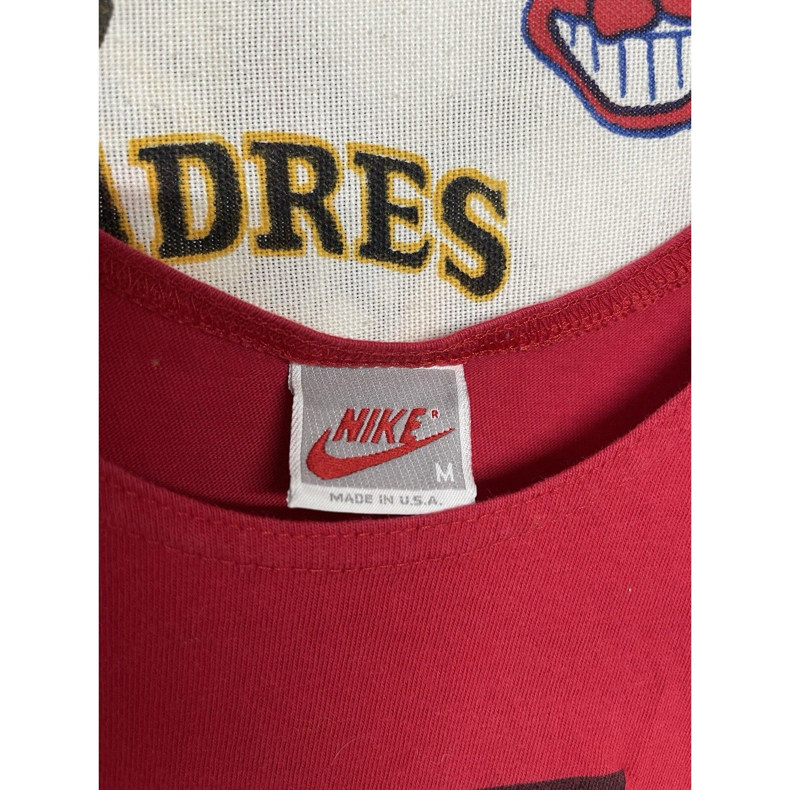 Nike VTG 80s 90s NIKE TANK TOP JORDAN SPIKE LEE Red Blue SZ MEDIU Size US M / EU 48-50 / 2 - 3 Thumbnail