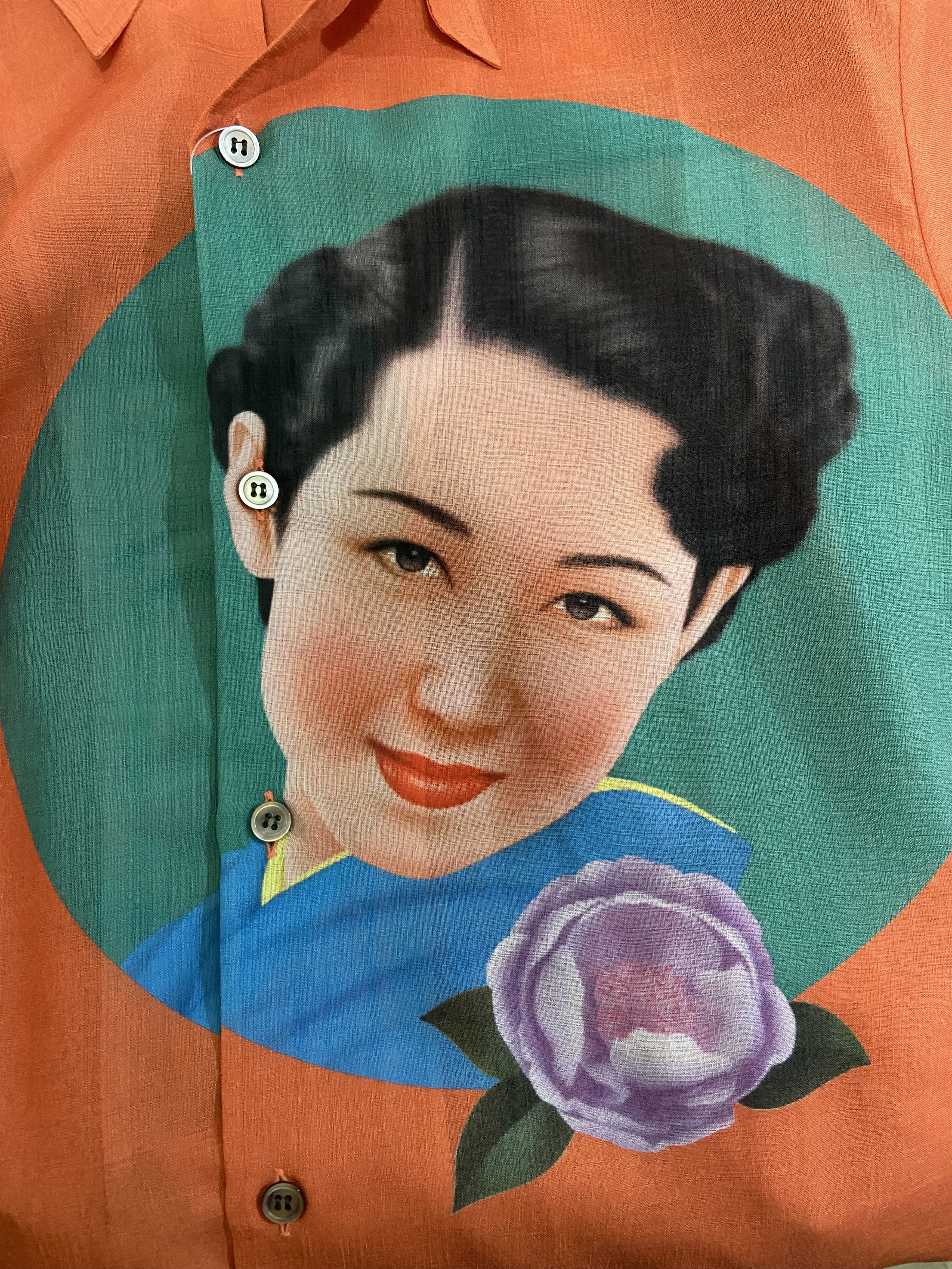 Yohji Yamamoto Yohji Yamamoto 02ss Actress Orange shirt Size US L / EU 52-54 / 3 - 5 Thumbnail