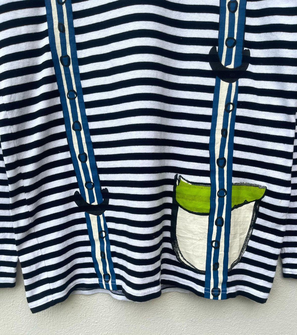 Issey Miyake × Japanese Brand × Tsumori Chisato Issey Miyake Tsumori Chisato Border Line Longsleeve Tee Size US M / EU 48-50 / 2 - 5 Thumbnail