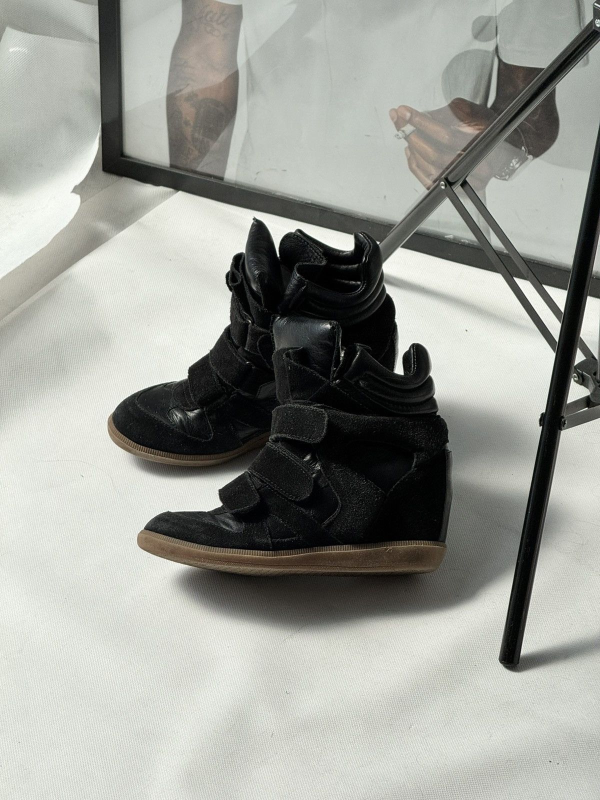 Japanese Brand Isabel Marant Style Suede Leather 'Bekett' Sneakers Size US 8 / IT 38 - 4 Thumbnail