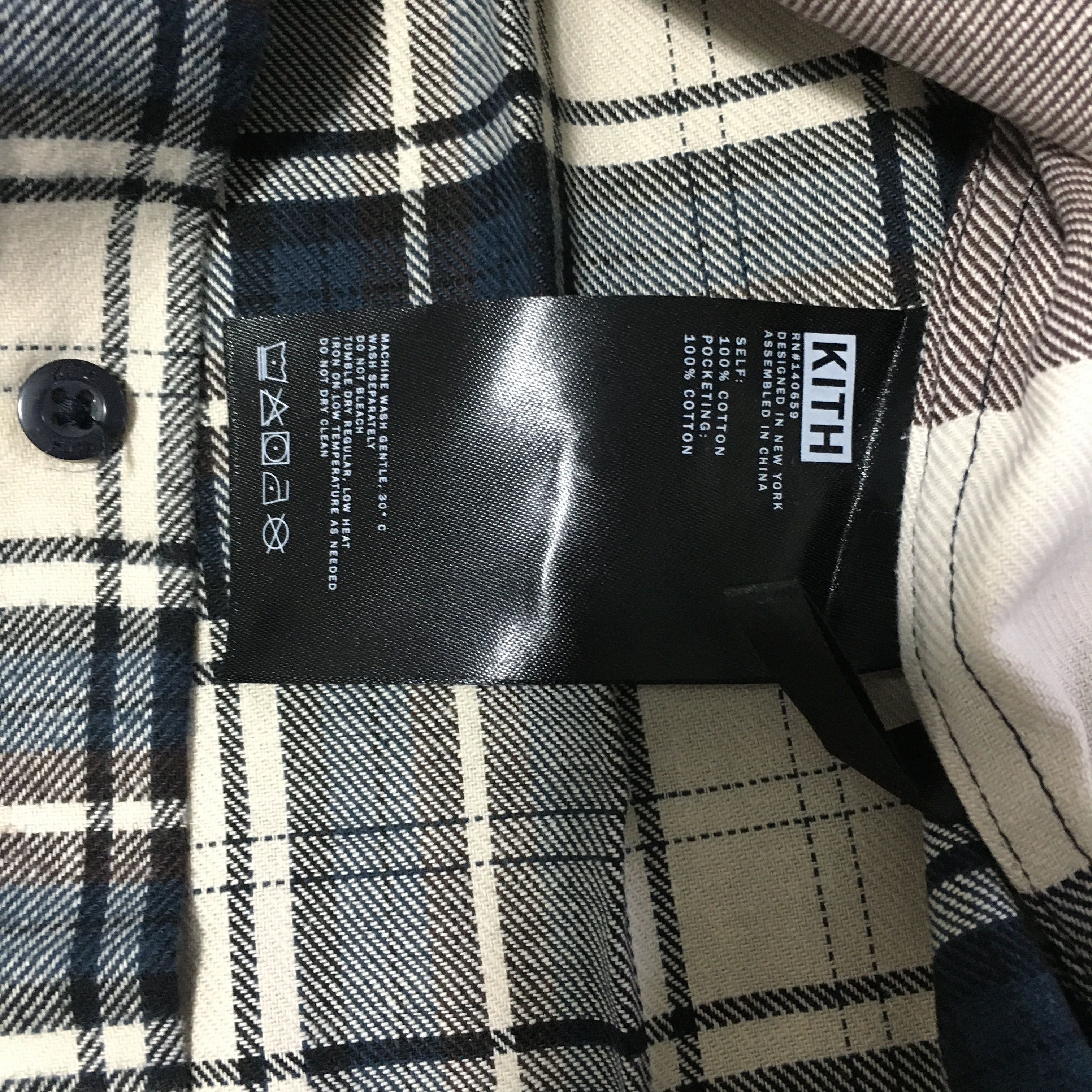 Kith KXTH Plaid Mix Ludlow Button Down Shirt Saddle (NON-PADDED) Size US S / EU 44-46 / 1 - 5 Thumbnail
