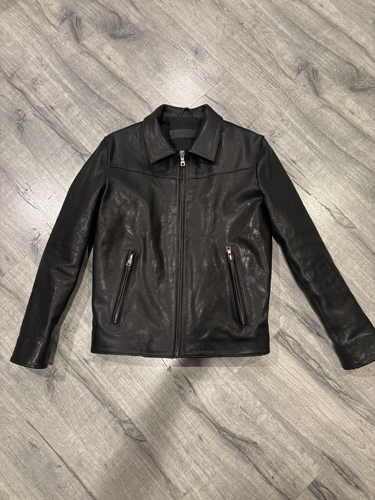 No Faith Studios NFS Biker Leather Jacket Size US S / EU 44-46 / 1 - 1 Thumbnail