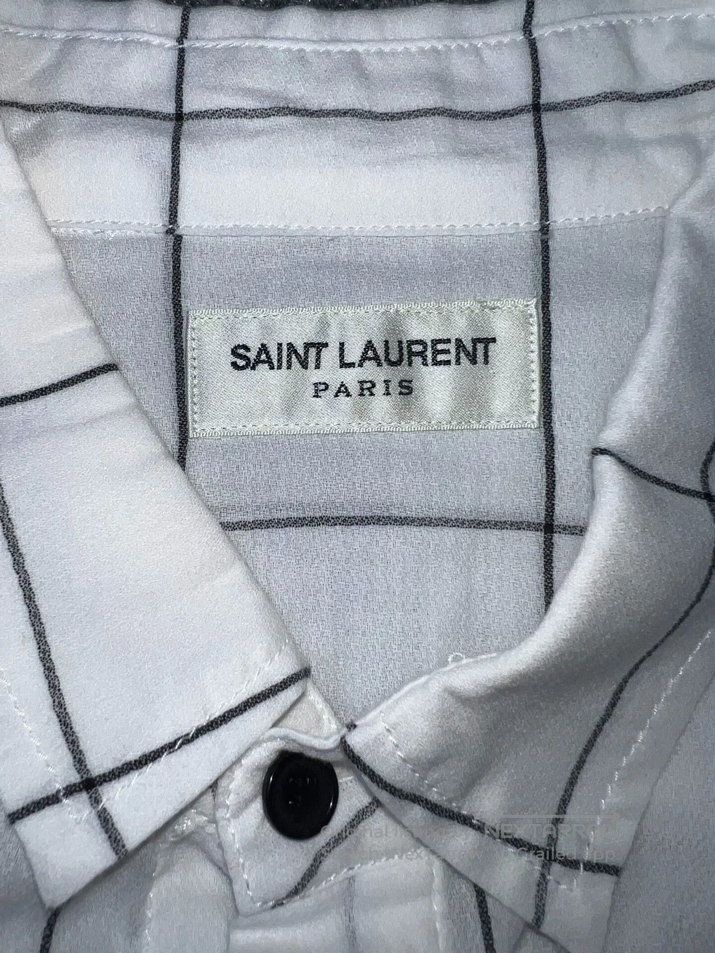 Saint Laurent Paris Saint Laurent Black and White Check Shirt. Size US L / EU 52-54 / 3 - 5 Thumbnail
