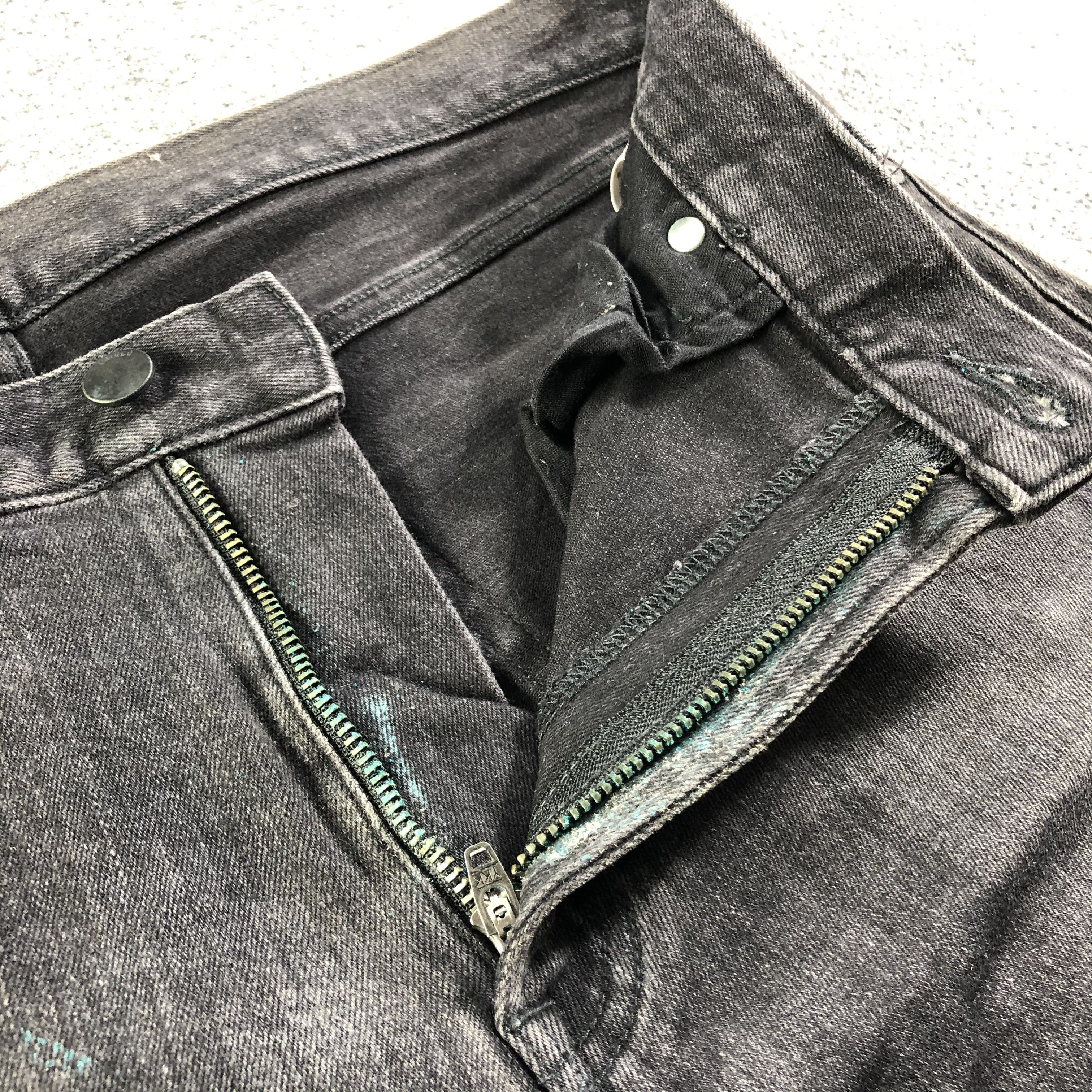 Japanese Brand × Uniqlo × Vintage Uniqlo Redline Jeans Faded Black Denim -J2810 Size US 36 / EU 52 - 8 Thumbnail