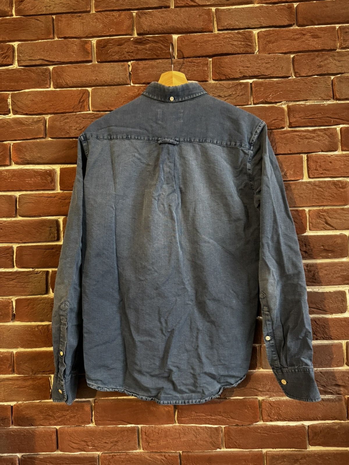 Our Legacy Rare Vintage Our Legacy Indigo Button Up Shirt Shirting Size US S / EU 44-46 / 1 - 10 Thumbnail