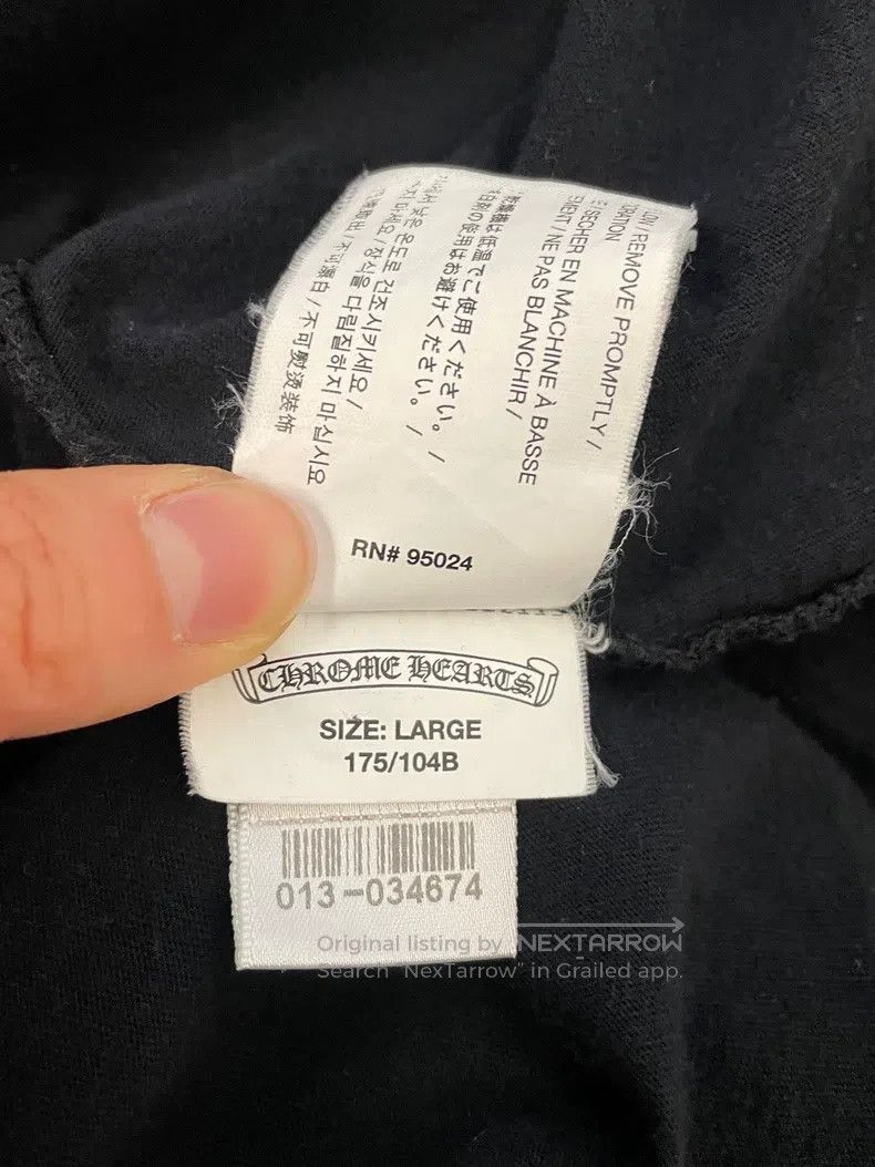 Chrome Hearts CHROME HEARTS Size L Black horseshoe cross long sleeves Size US L / EU 52-54 / 3 - 7 Thumbnail