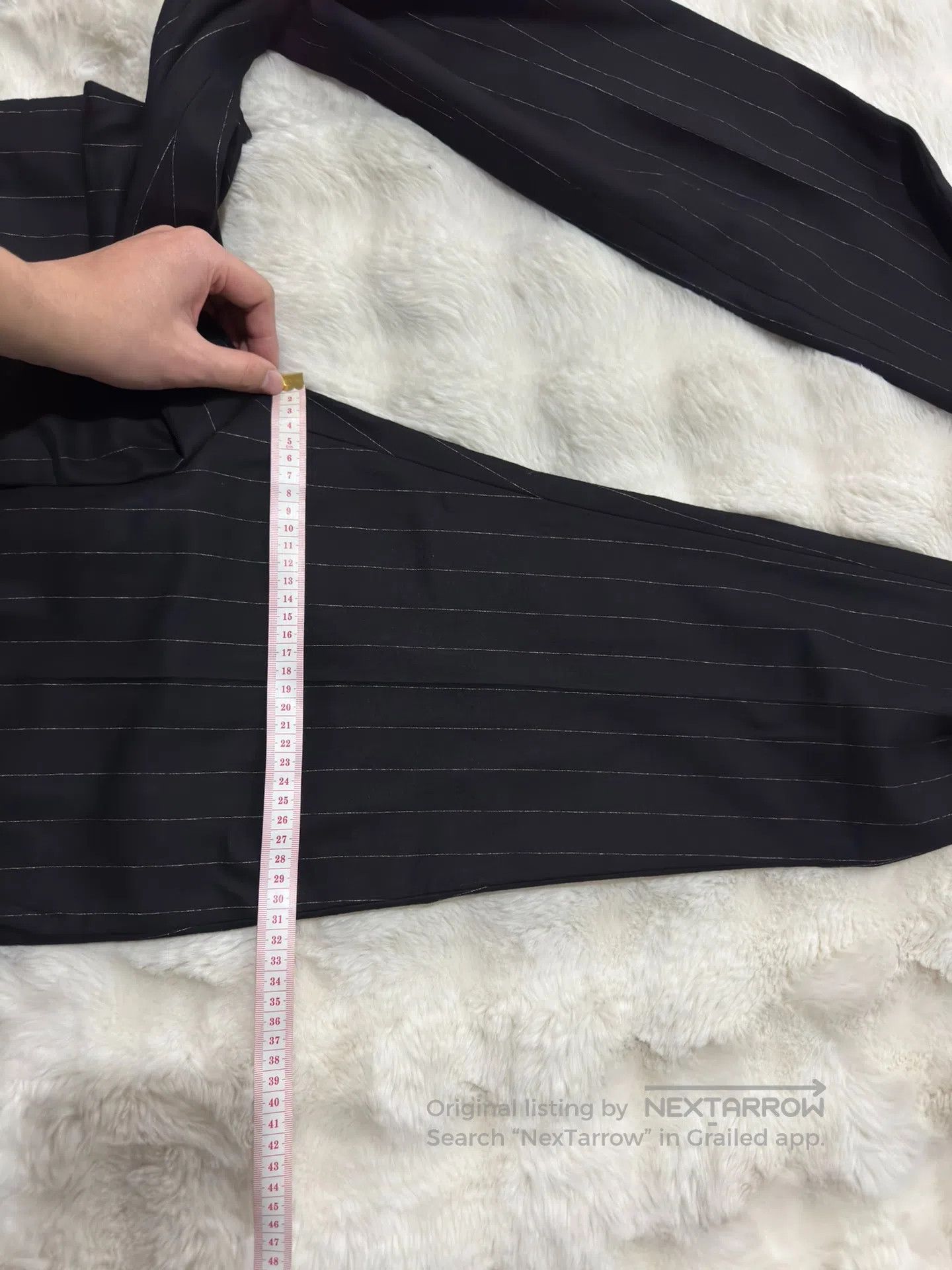 Saint Laurent Paris Saint Laurent Paris Striped Wool Men's Trousers| Size US 28 / EU 44 - 8 Thumbnail