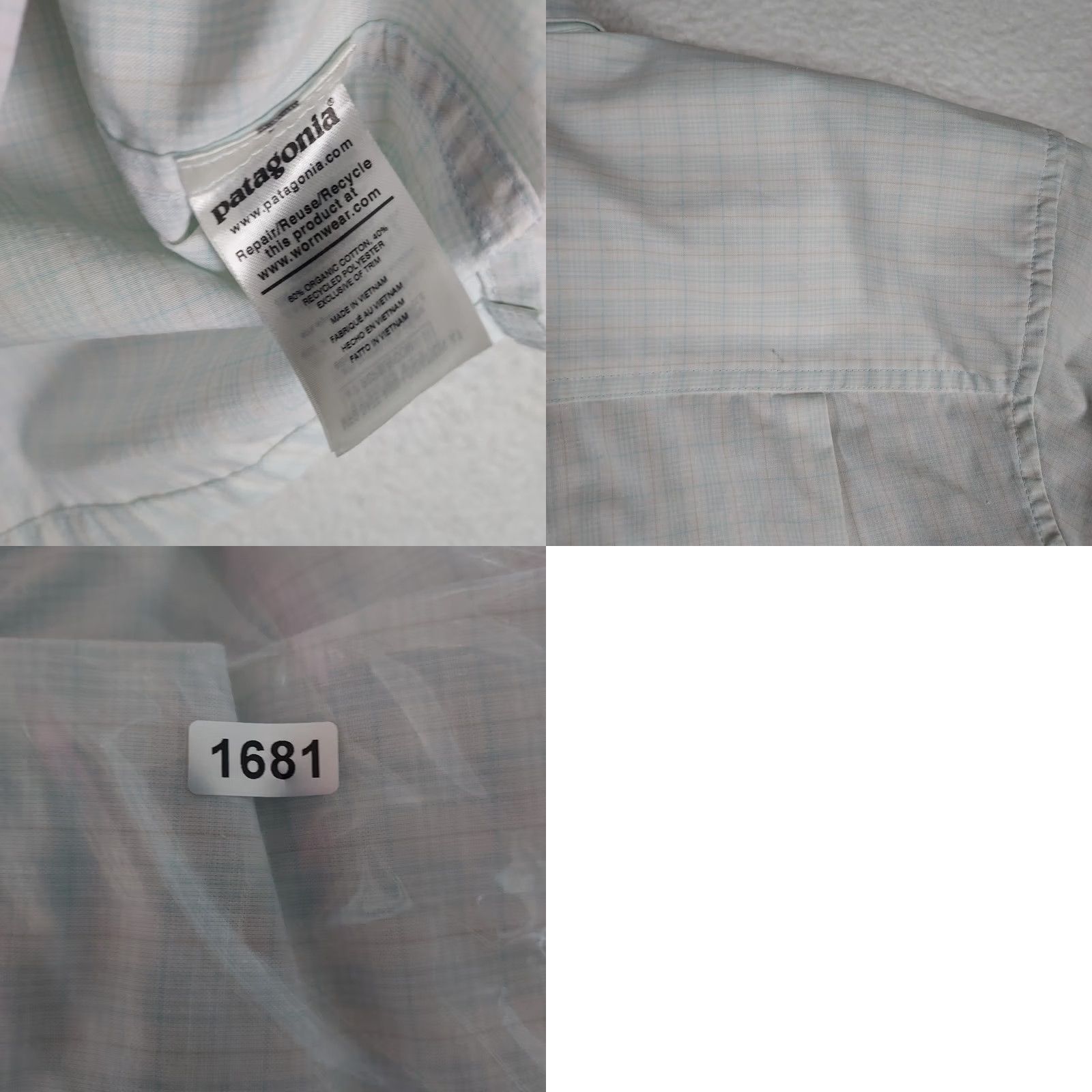 Patagonia Patagonia Shirt Mens Large Plaid Button-Down Long Sleeve White Cotton Pocket Casual Outdoor Size US L / EU 52-54 / 3 - 8 Thumbnail