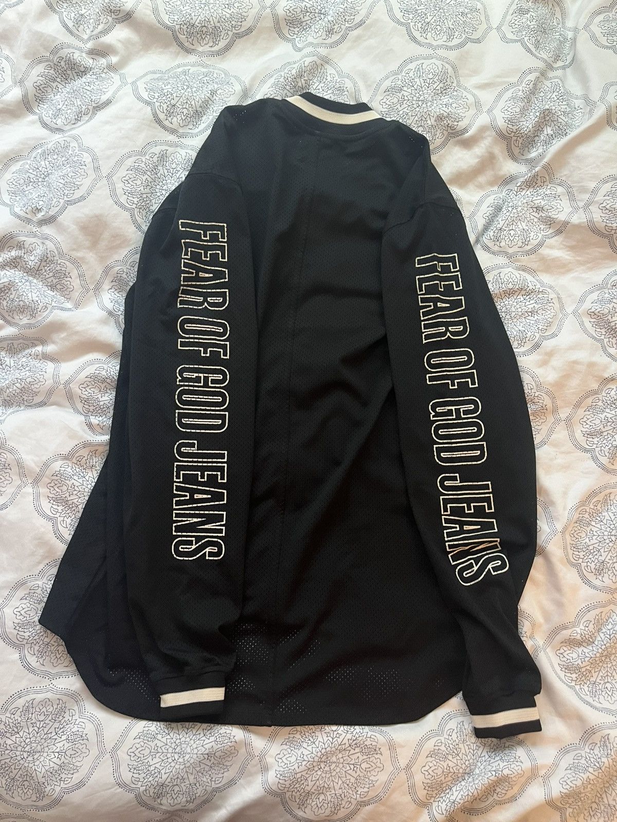 Fear of God Fear of God Main Label Mesh Longsleeve Shirt Size US M / EU 48-50 / 2 - 6 Thumbnail