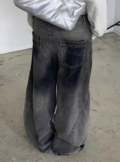Japanese Brand × Jean High Waist Baggy Washed Denim Jeans Size 30" / US 8 / IT 44 - 3 Thumbnail