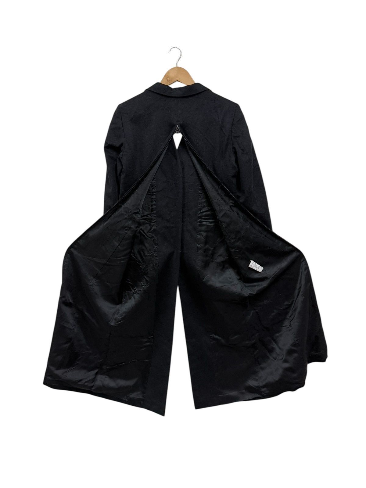John Richmond John Richmond Black Long Coat Size S / US 4 / IT 40 - 5 Thumbnail