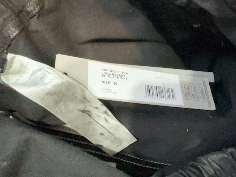 Rick Owens rick owens Raw edge waxed black wax waxed waxed denim shor Size US 34 / EU 50 - 7 Thumbnail