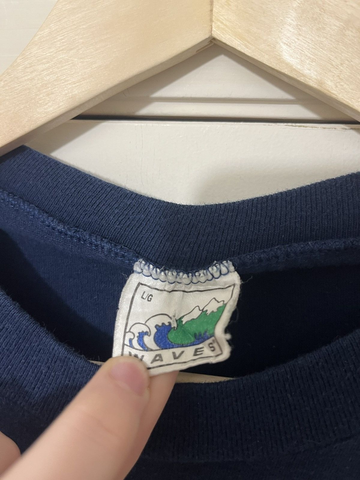 NFL × Vintage Vintage 1993 San Diego Rams NFL Navy Logo T-Shirt LARGE Size US L / EU 52-54 / 3 - 4 Thumbnail