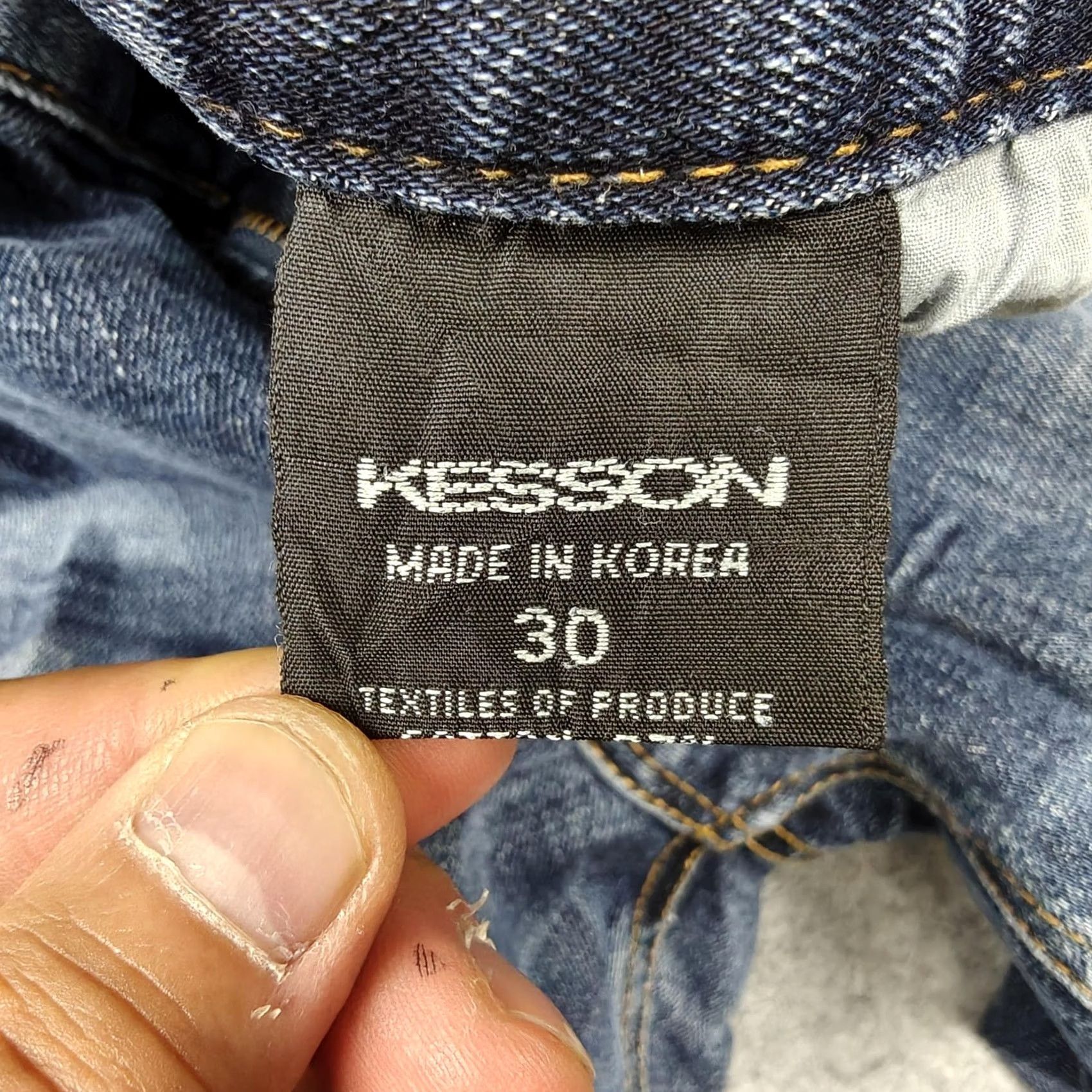Denime Kesson Jeans Womens 30 Blue Medium Wash Slim Straight Distressed Denim Korea Size 30" / US 8 / IT 44 - 5 Thumbnail