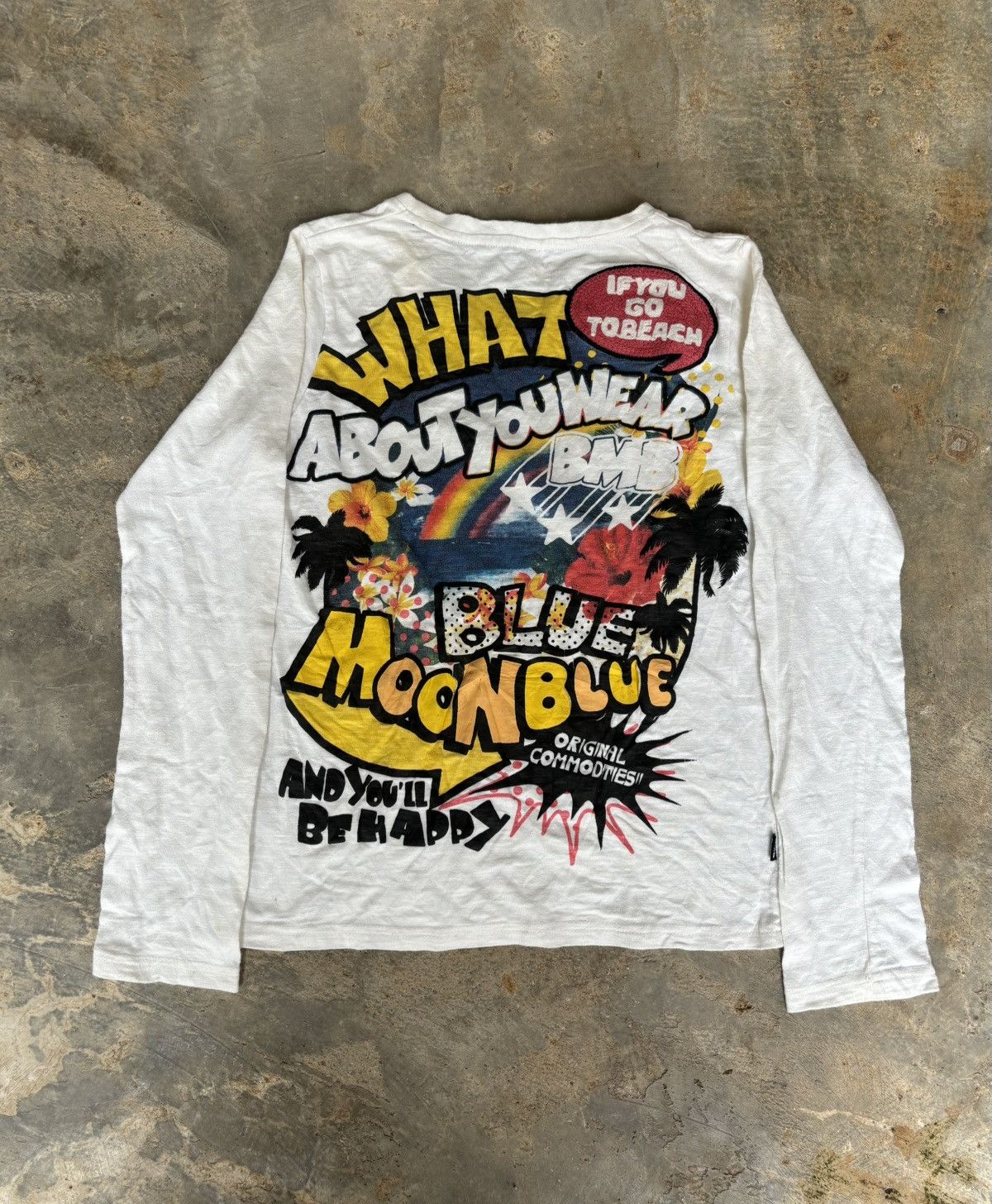 Hysteric Glamour Y2k Blue Moon Blue Feeling Sogood Longsleeve Size M / US 6-8 / IT 42-44 - 2 Thumbnail