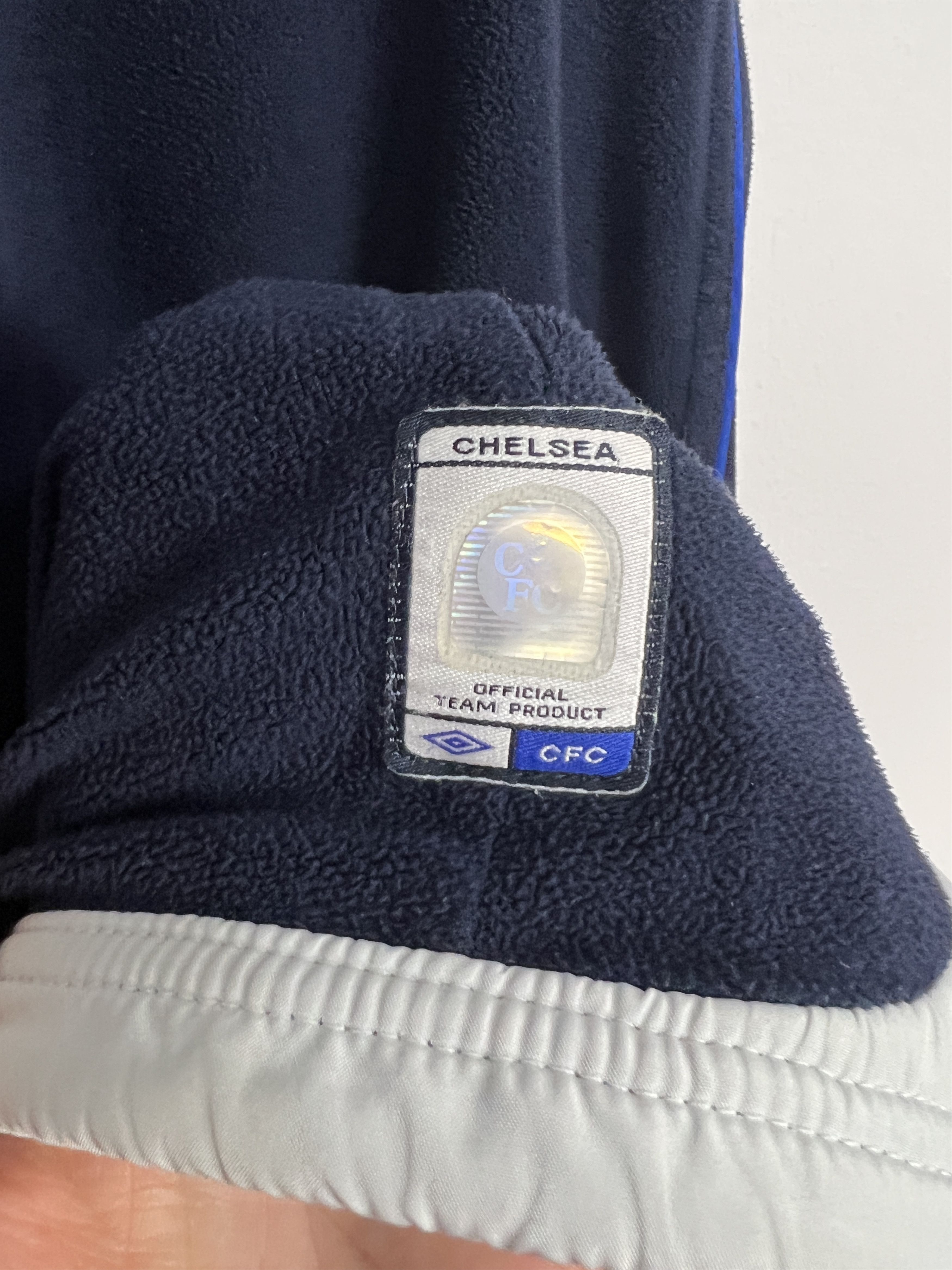 Umbro Vintage Chelsea Football Fleece Jacket Soccer Track Top Size US L / EU 52-54 / 3 - 13 Thumbnail