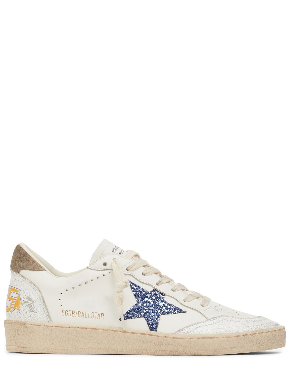Golden Goose Ball Star Women's White/Blue Sneakers New