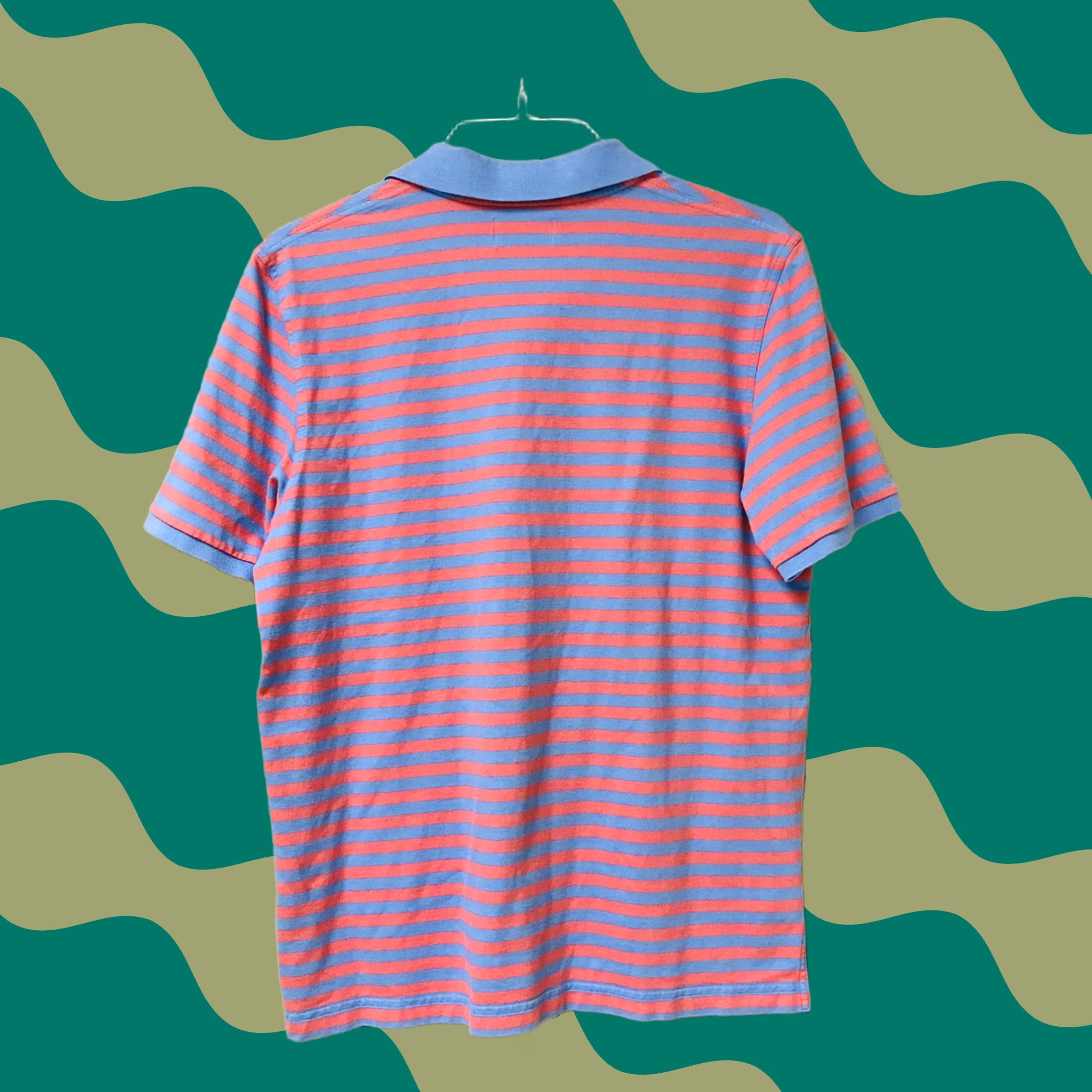 Southern Tide Southern Tide Polo Shirt Men L Skipjack Stripe Blue Orange Pink Short Sleeve Knit Breathable Golf Logo Embroidered Size US L / EU 52-54 / 3 - 1 Thumbnail