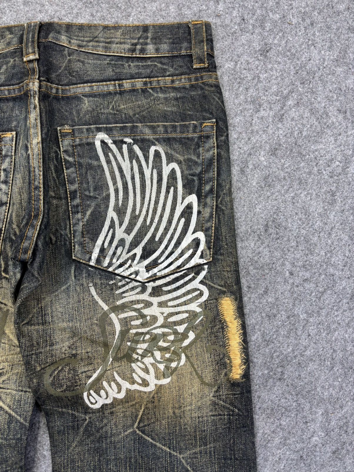 Seditionaries KUI Flare Rusty Mudwash Distressed Denim F869 Size US 32 / EU 48 - 10 Thumbnail