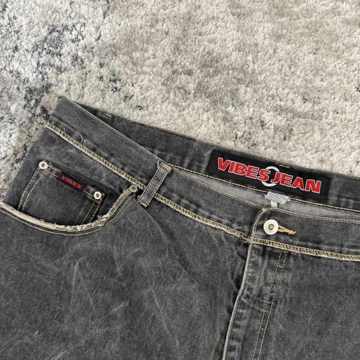 JNCO × StraightFaded × Vintage Vintage y2k Vibes baggy wide leg faded black shorts Size US 42 / EU 58 - 5 Thumbnail