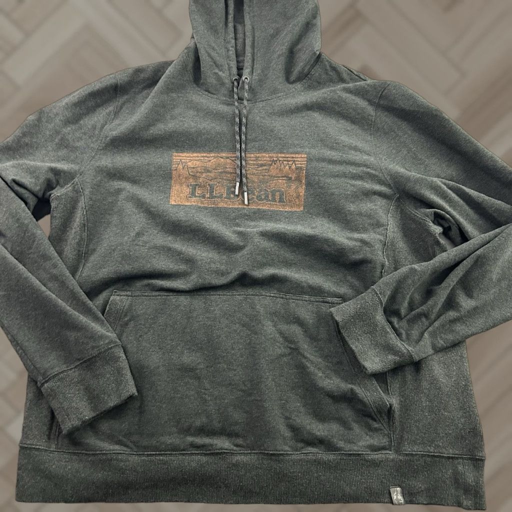 Vintage L.L. Bean Hoodie Men's XL Gray Pullover Sweatshirt Size US XL / EU 56 / 4 - 1 Thumbnail