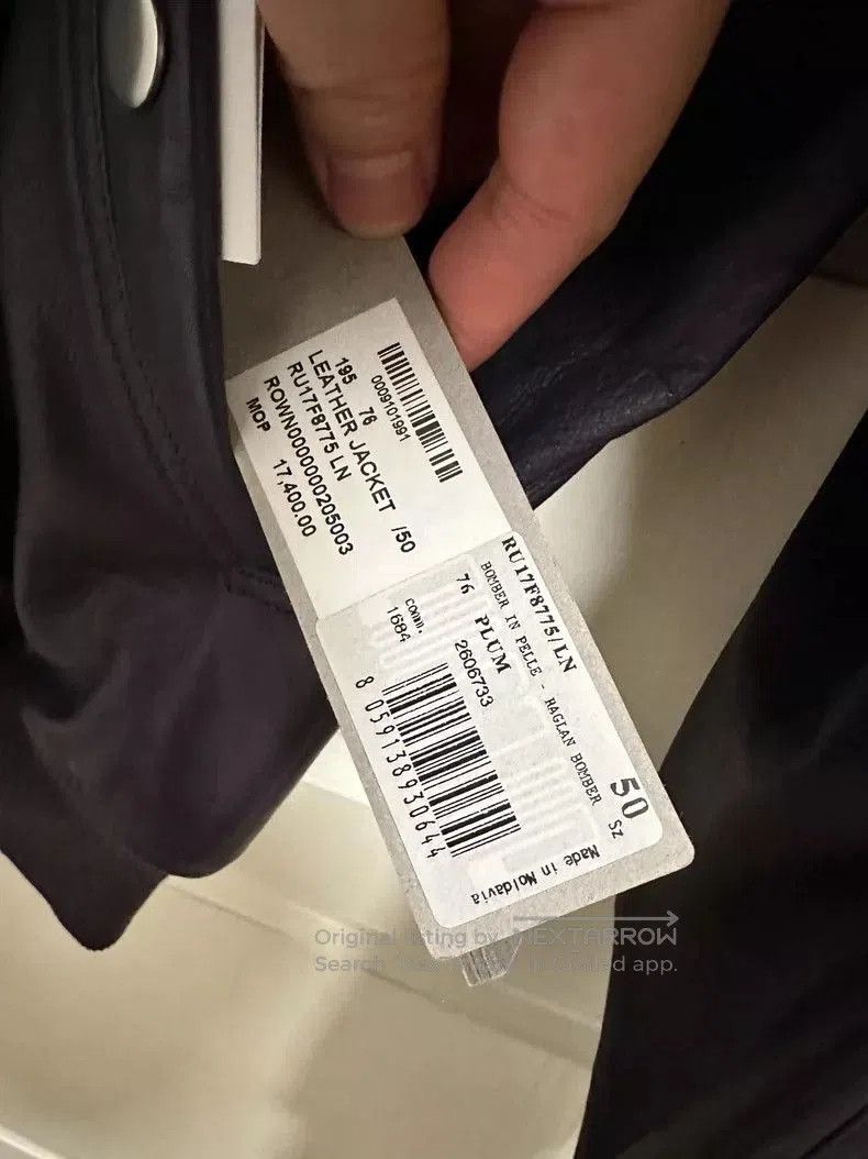 Rick Owens Rick Owens MA1 Lambskin Leather Jacket . Size US L / EU 52-54 / 3 - 6 Thumbnail